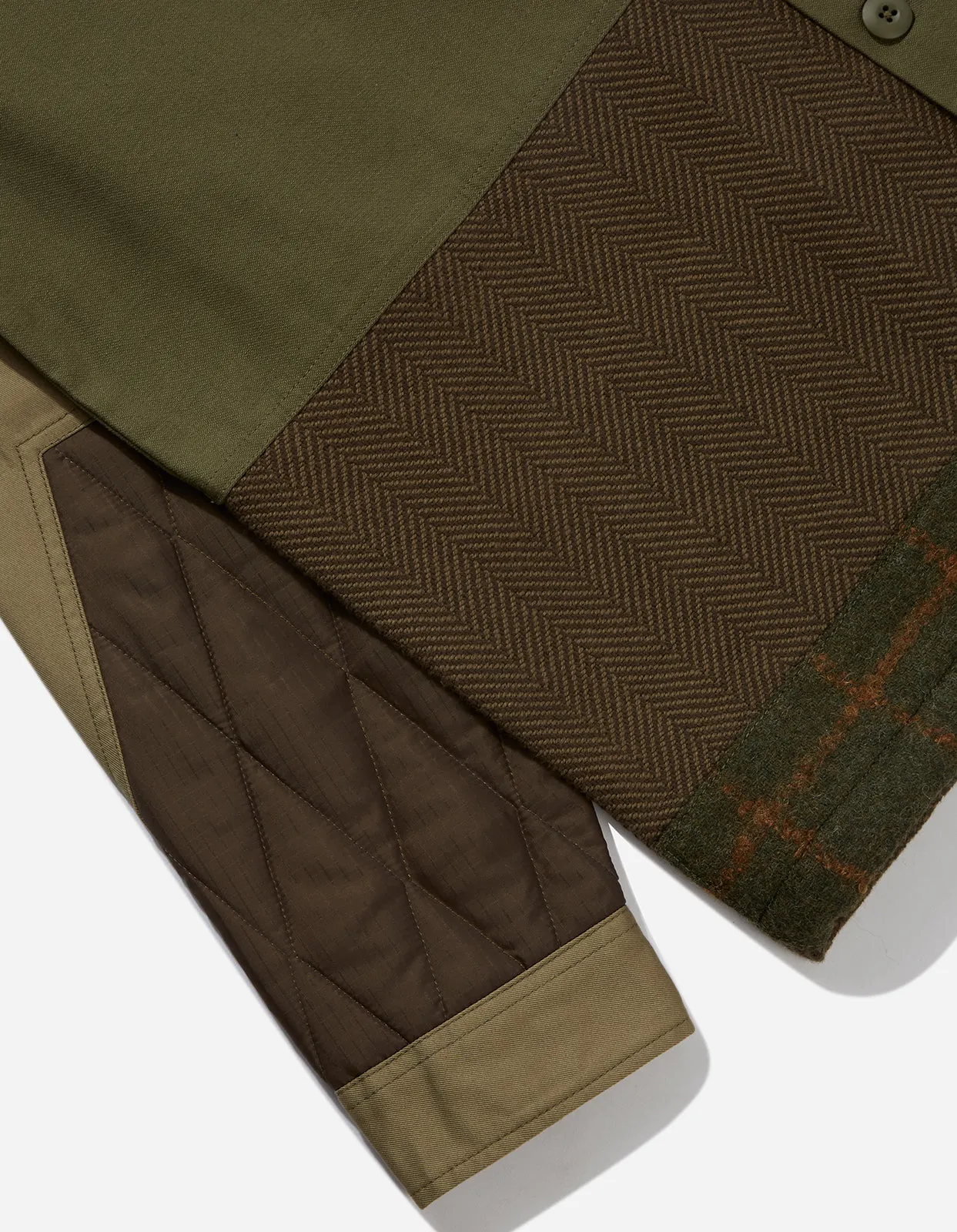 4084 Upcycled Utility Overshirt Olive sold by Maharishi product image thumbnail 2