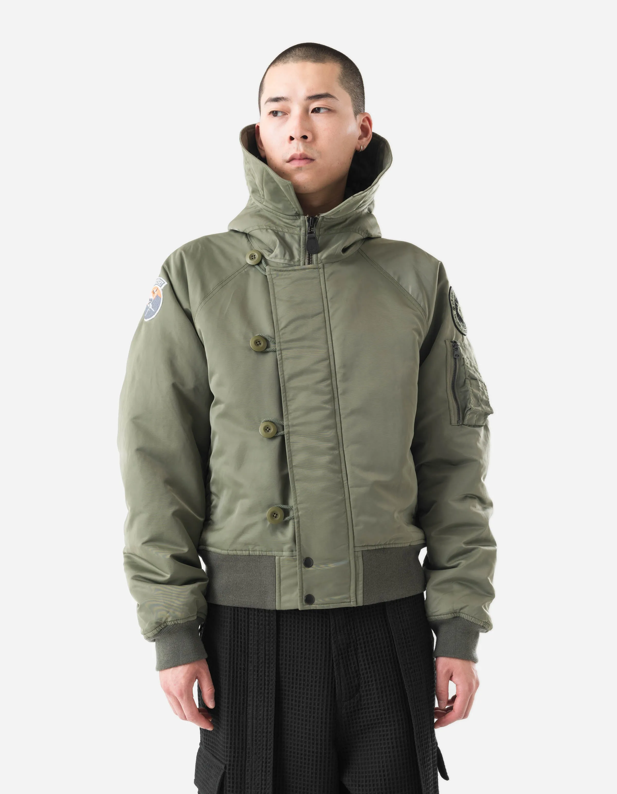 7215 Asym Arctic N2B Parka Olive sold by Maharishi product image thumbnail 4