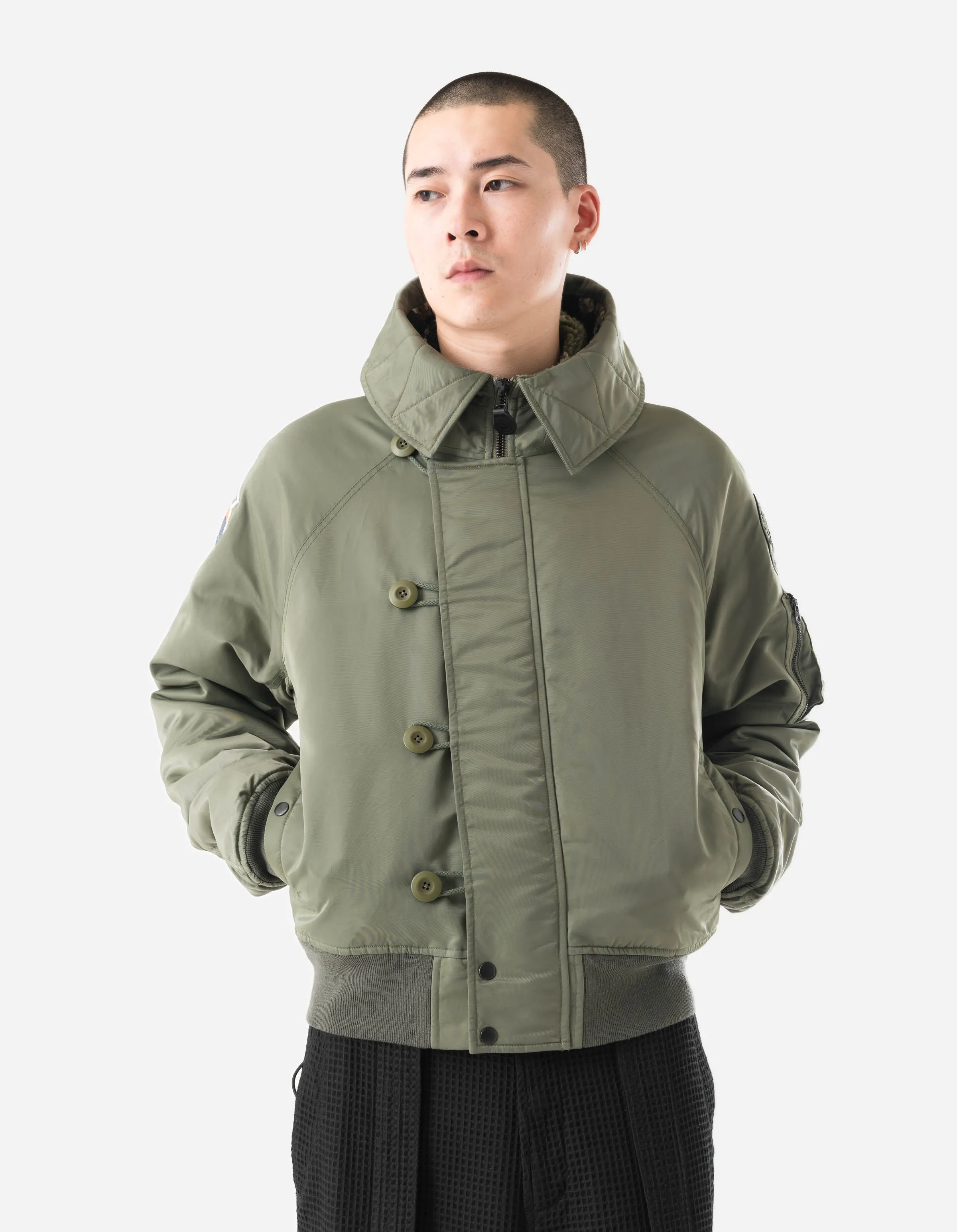 7215 Asym Arctic N2B Parka Olive sold by Maharishi product image thumbnail 5