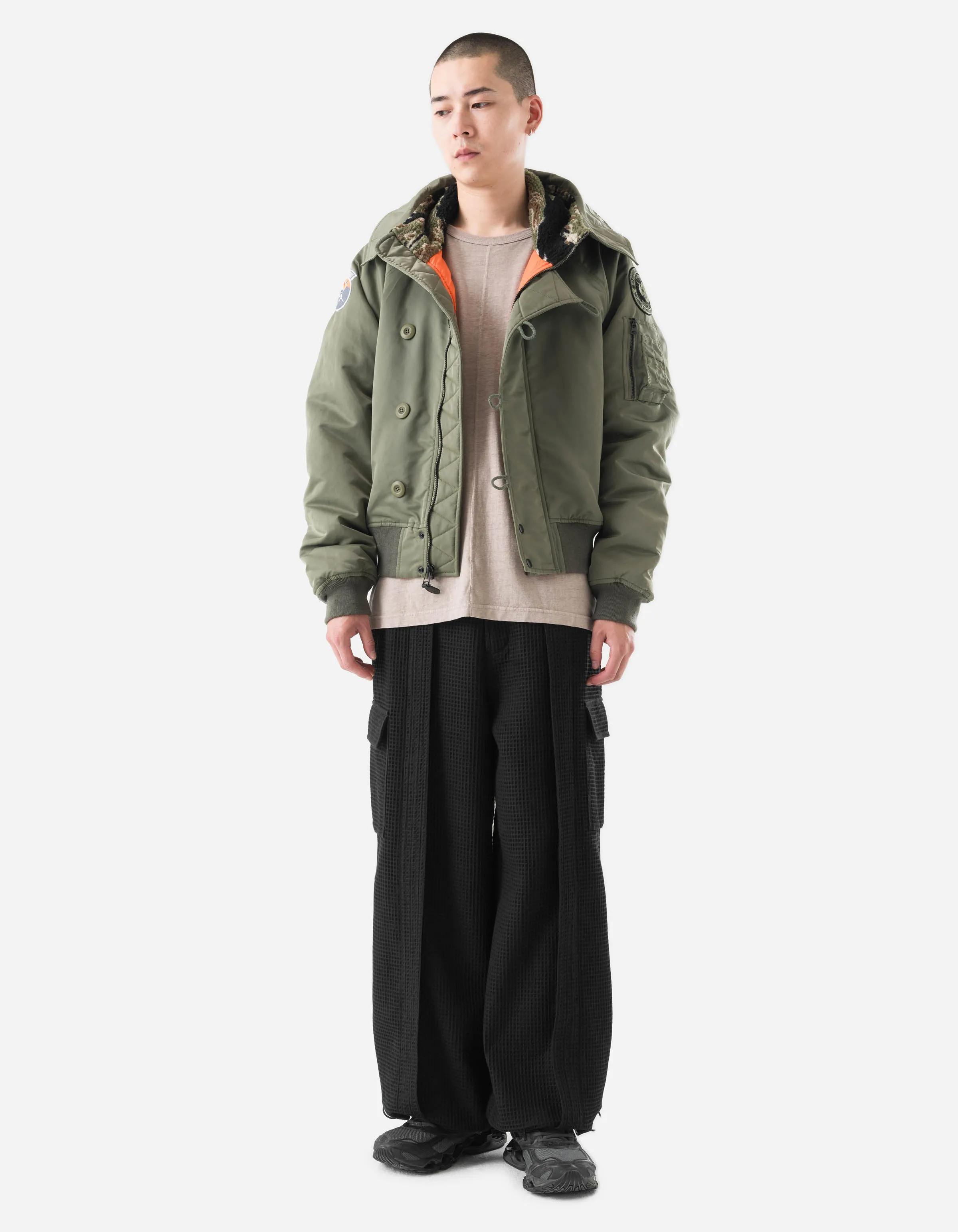 7215 Asym Arctic N2B Parka Olive sold by Maharishi product image thumbnail 3