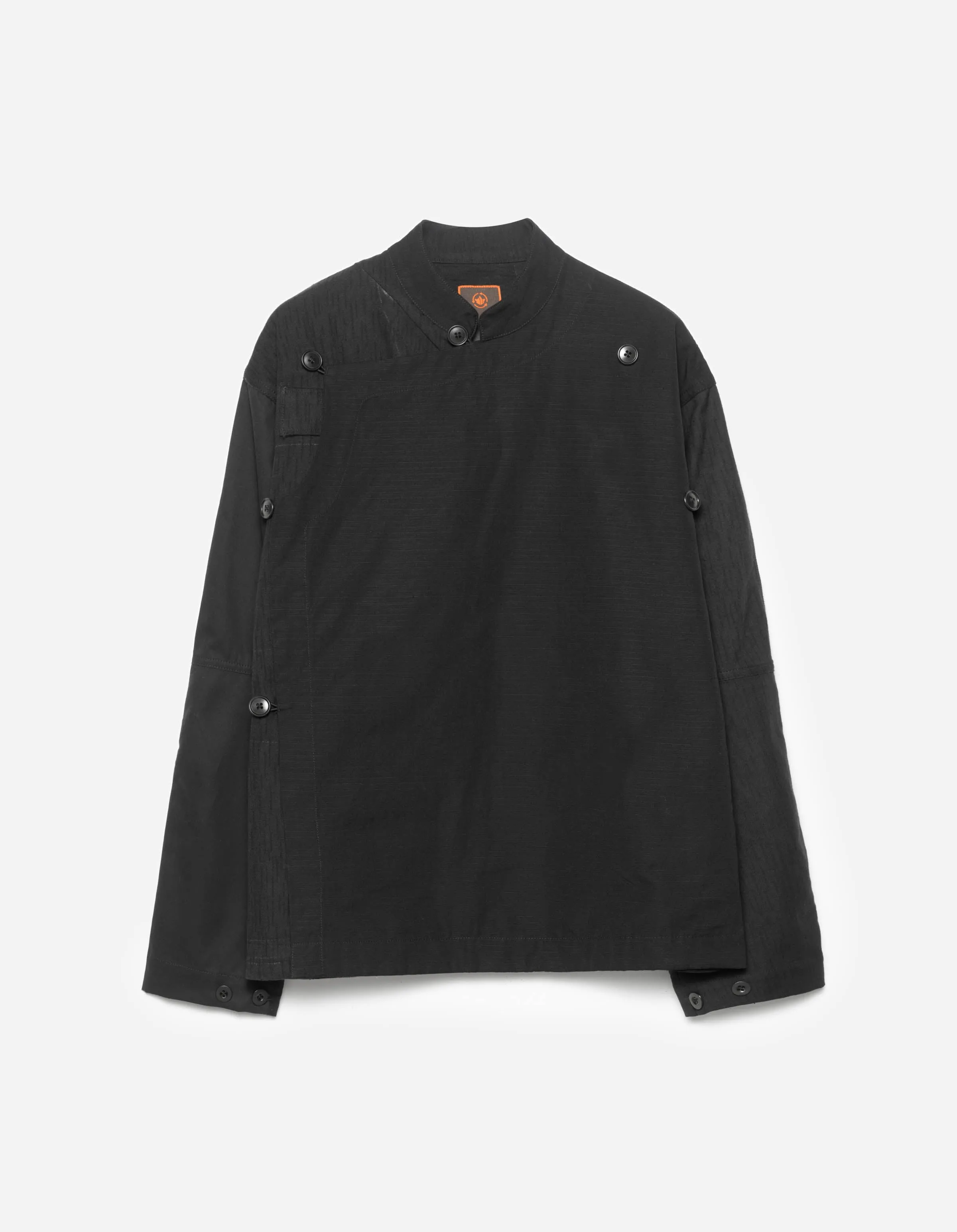 6084 Upcycled Monk Shirt Black sold by Maharishi