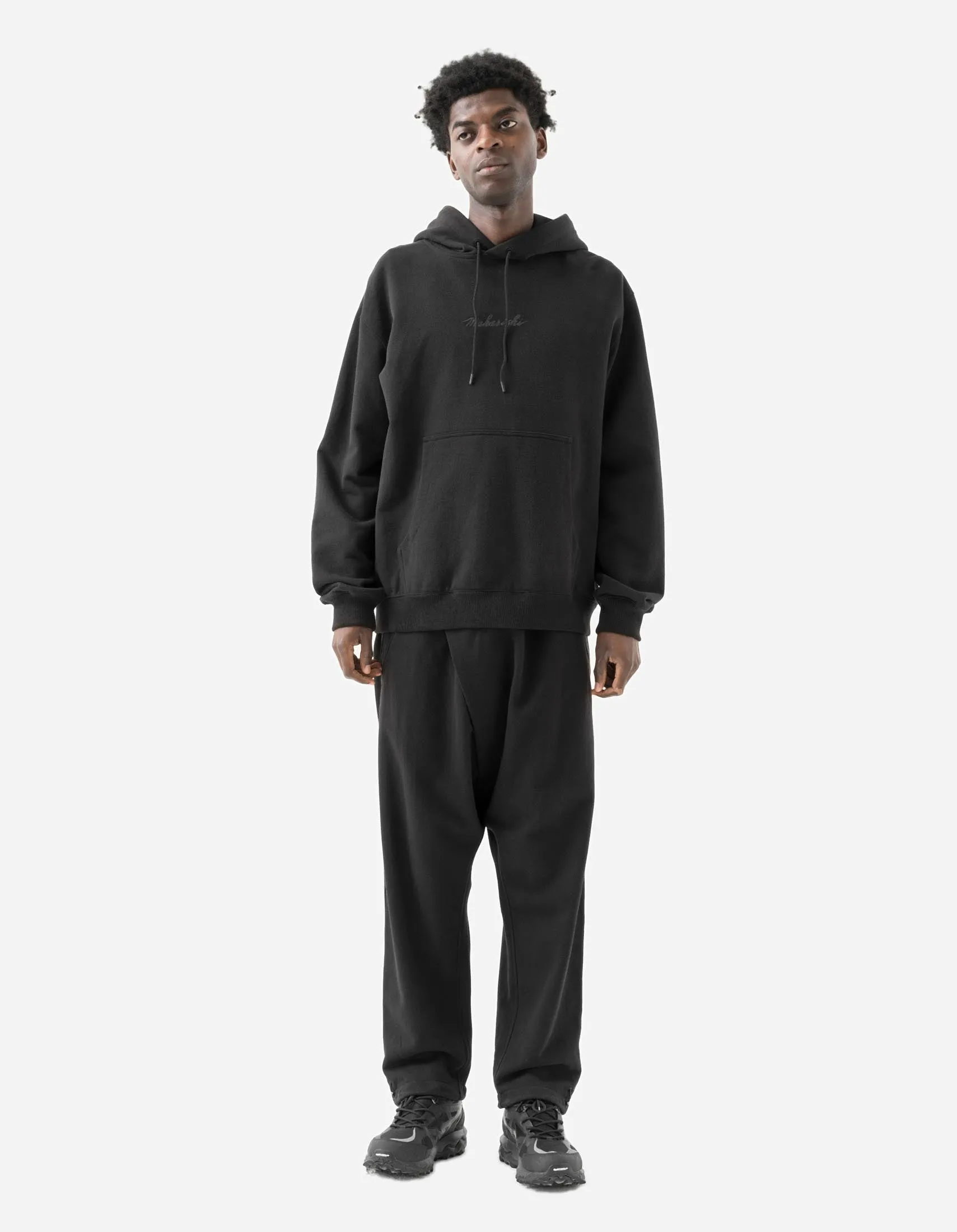 7091 Bering Strait Embroidered Asym Sweatpants Black sold by Maharishi product image thumbnail 5