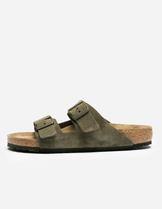 Birkenstock Arizona Suede Leather Thyme sold by Maharishi