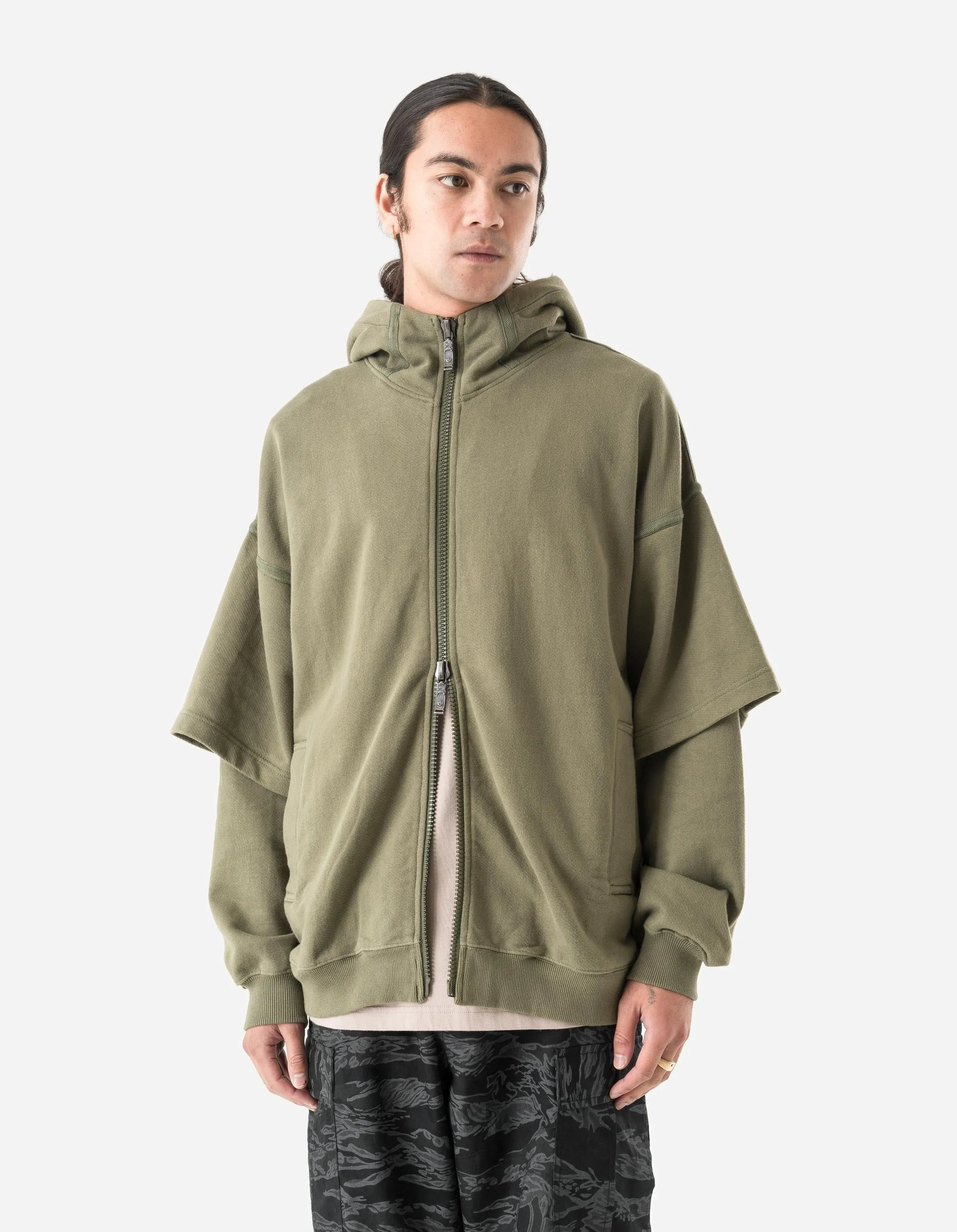 7131 Kimono Hooded Sweat Olive OG-107F sold by Maharishi product image thumbnail 2
