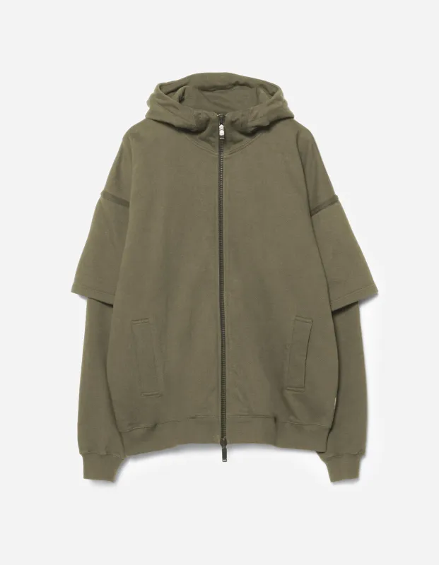 7131 Kimono Hooded Sweat Olive OG-107F sold by Maharishi