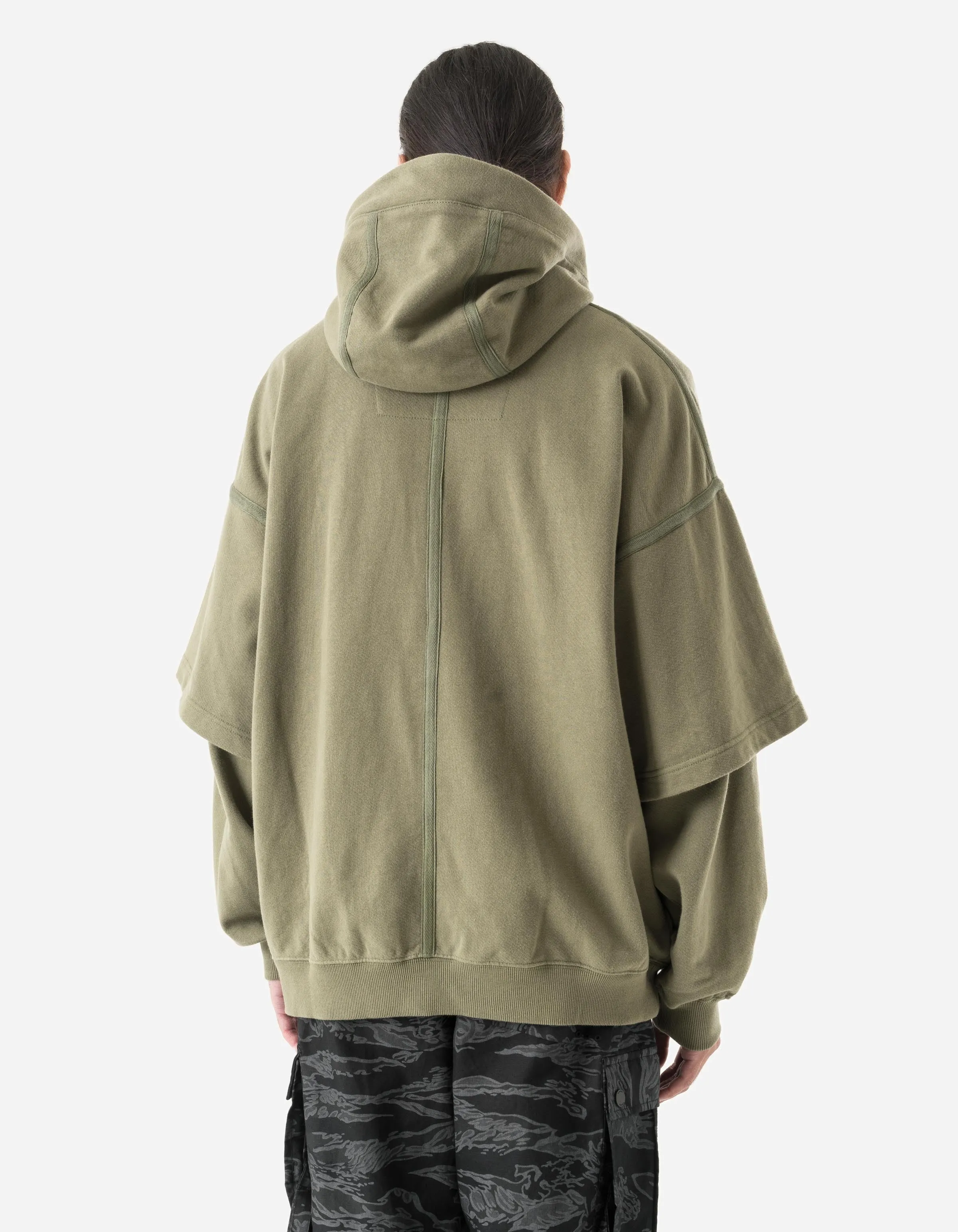 7131 Kimono Hooded Sweat Olive OG-107F sold by Maharishi product image thumbnail 3