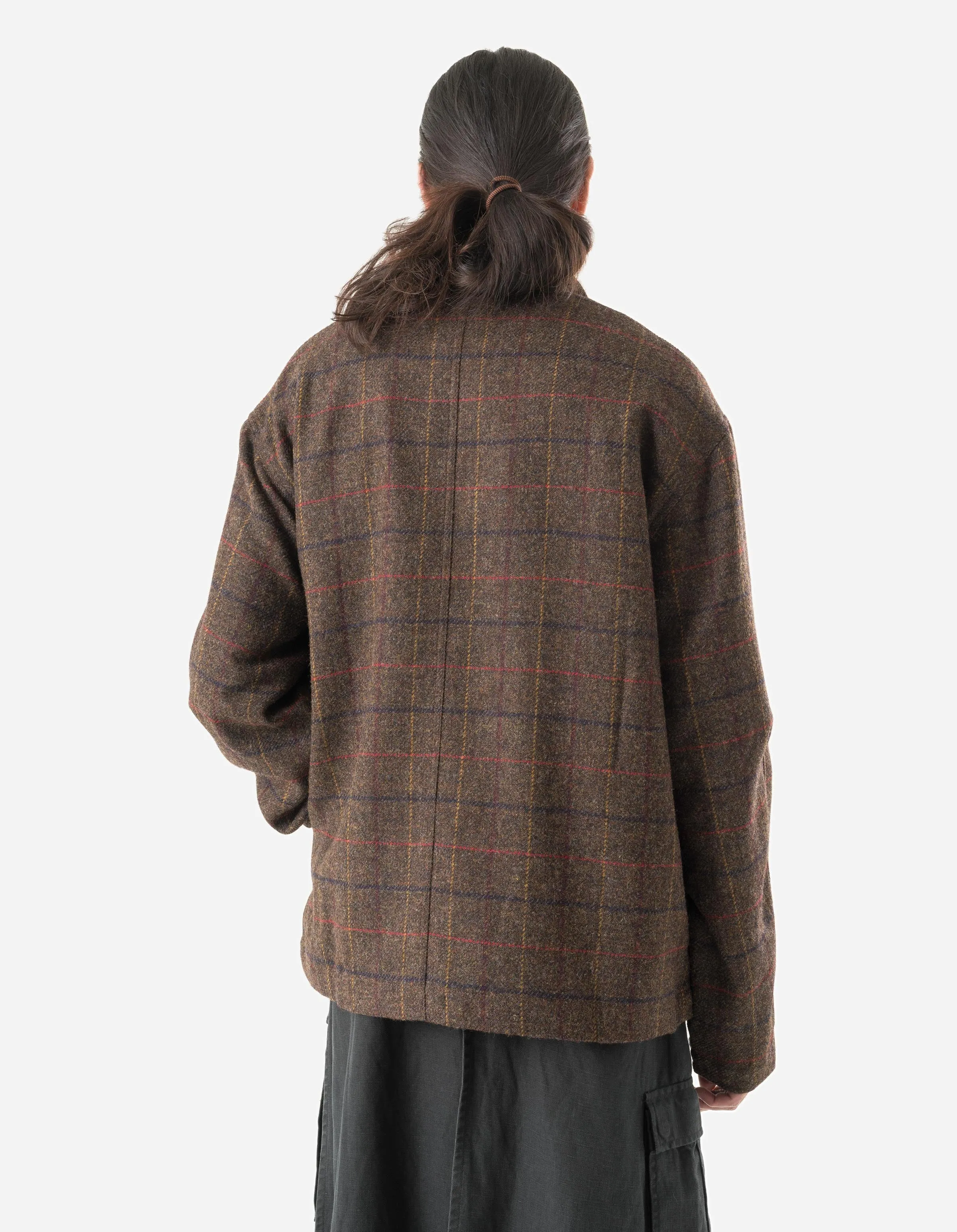 7114 Wool Asym Monk L/S Shirt Brown sold by Maharishi product image thumbnail 3
