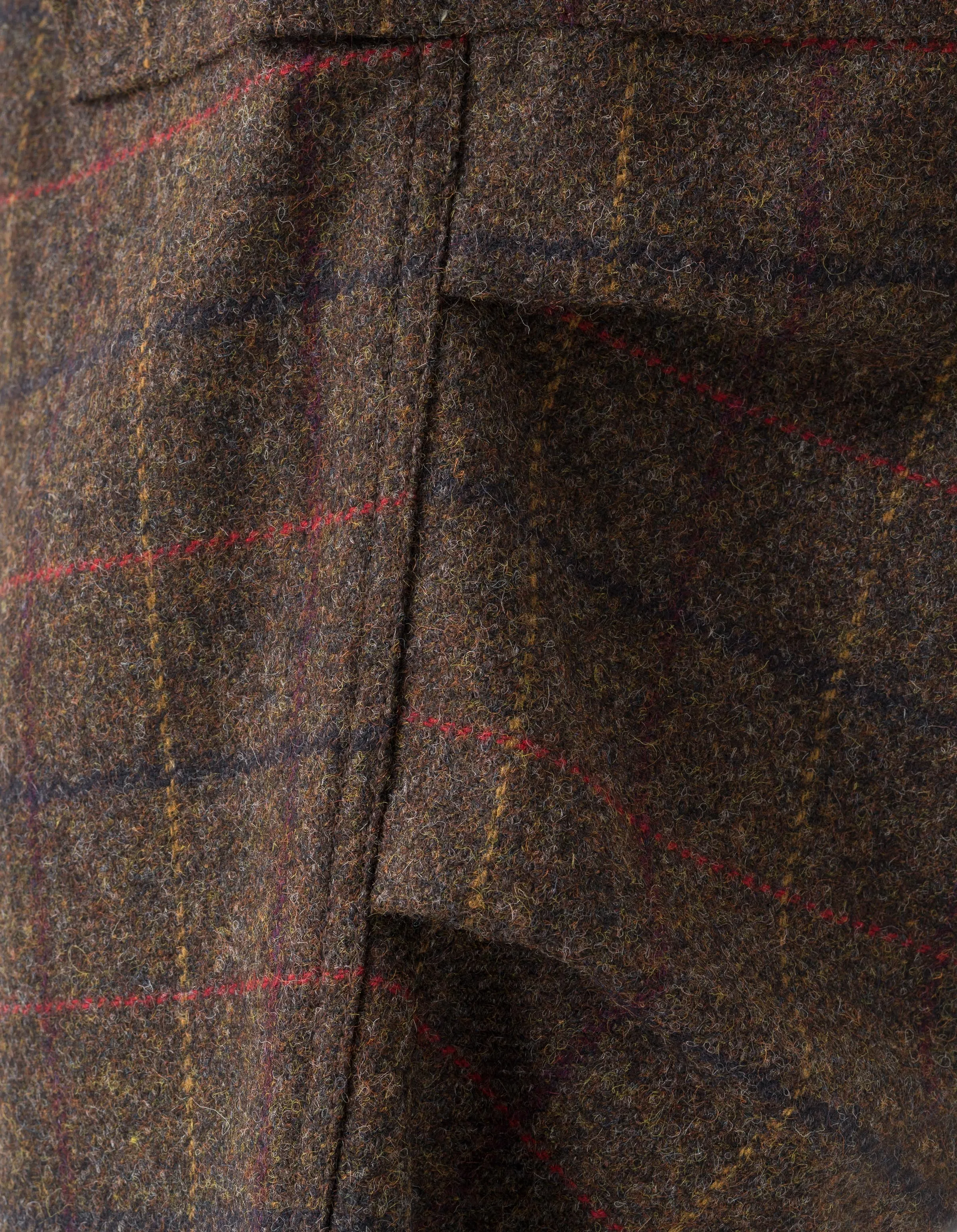 7117 Wool Check M65 Cargo Pant Brown sold by Maharishi product image thumbnail 5