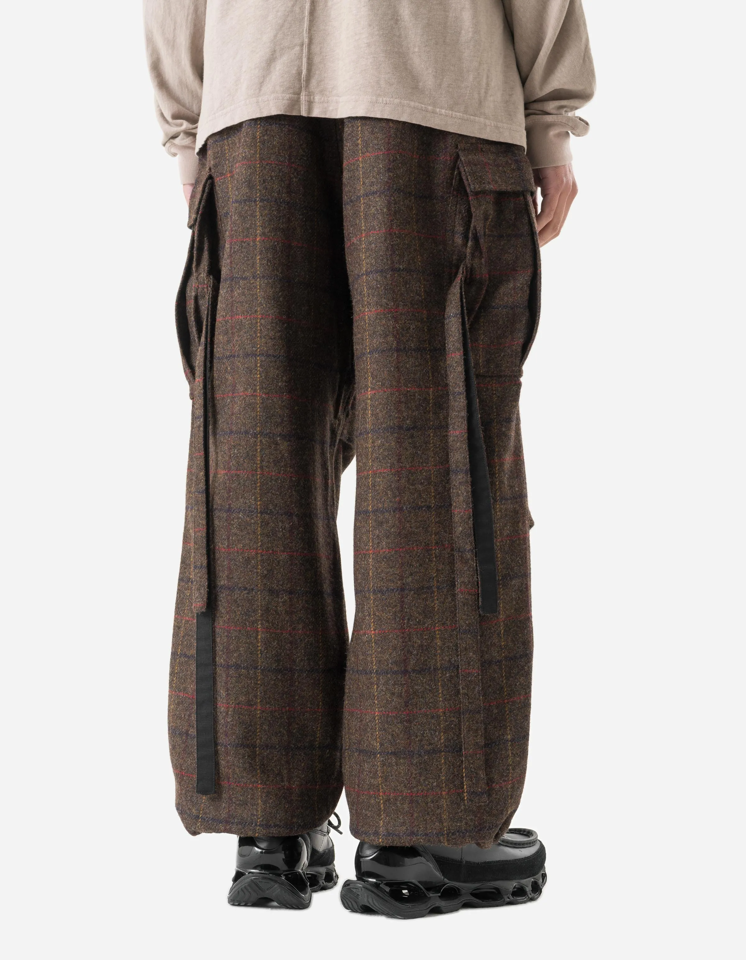 7117 Wool Check M65 Cargo Pant Brown sold by Maharishi product image thumbnail 4