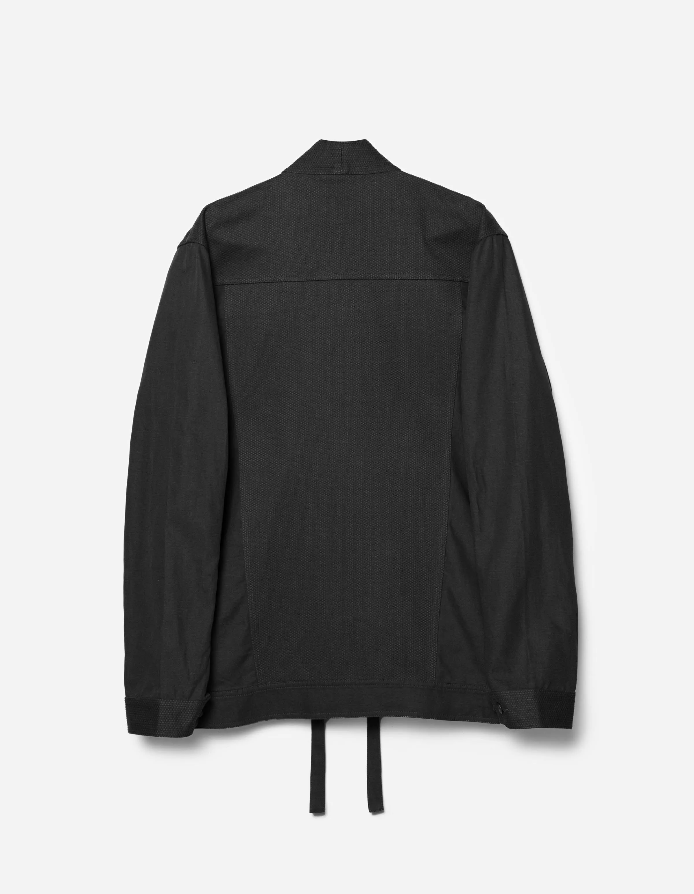 7133 Hemp Hanten Trucker Jacket Black sold by Maharishi product image thumbnail 2