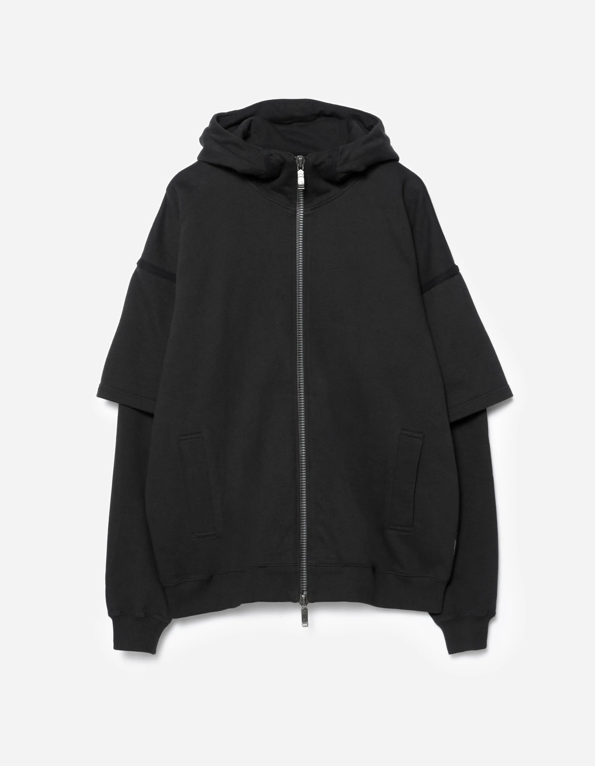 7131 Kimono Hooded Sweat Black sold by Maharishi