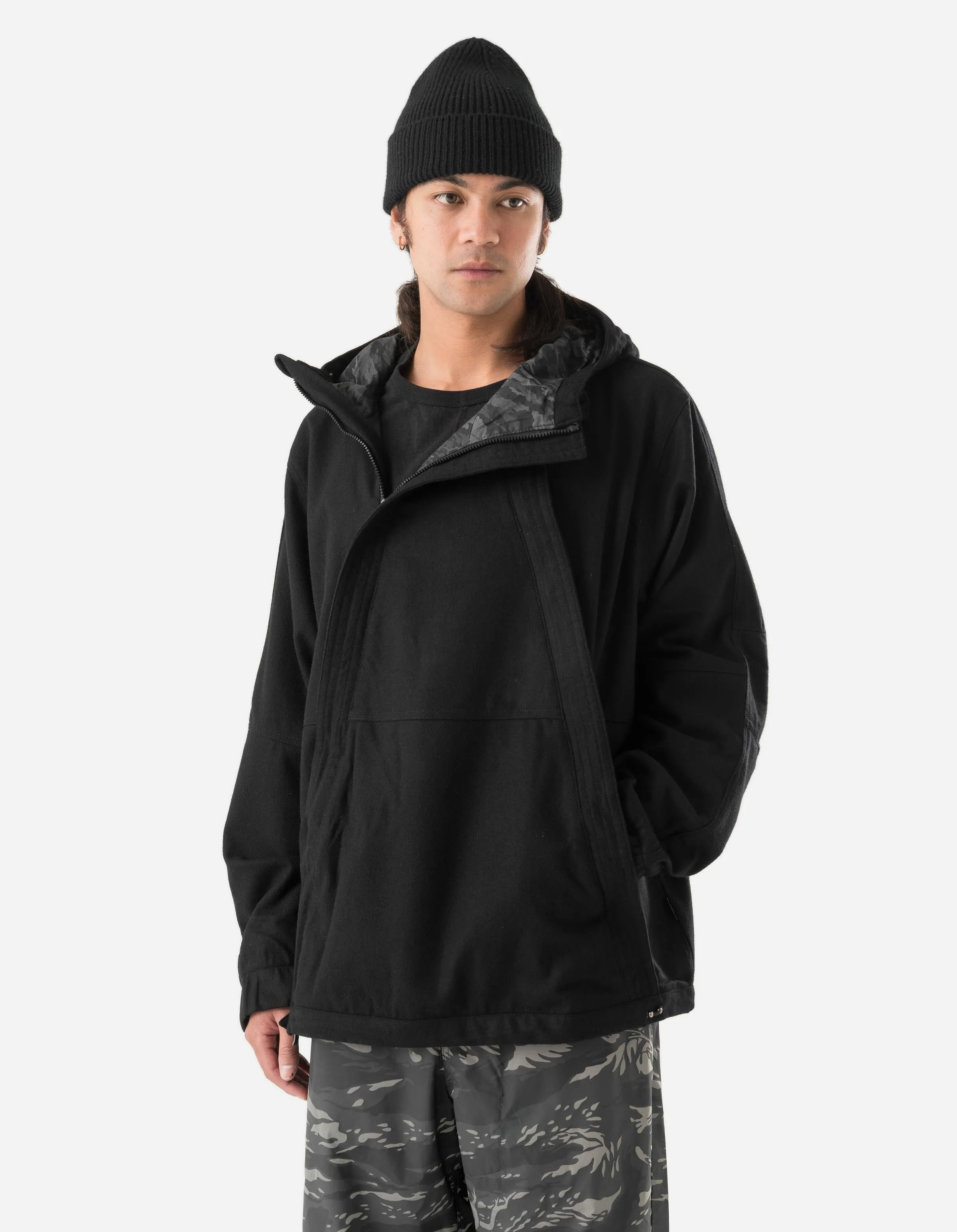 7104 Cordura Wool Hooded Jacket Black sold by Maharishi product image thumbnail 3