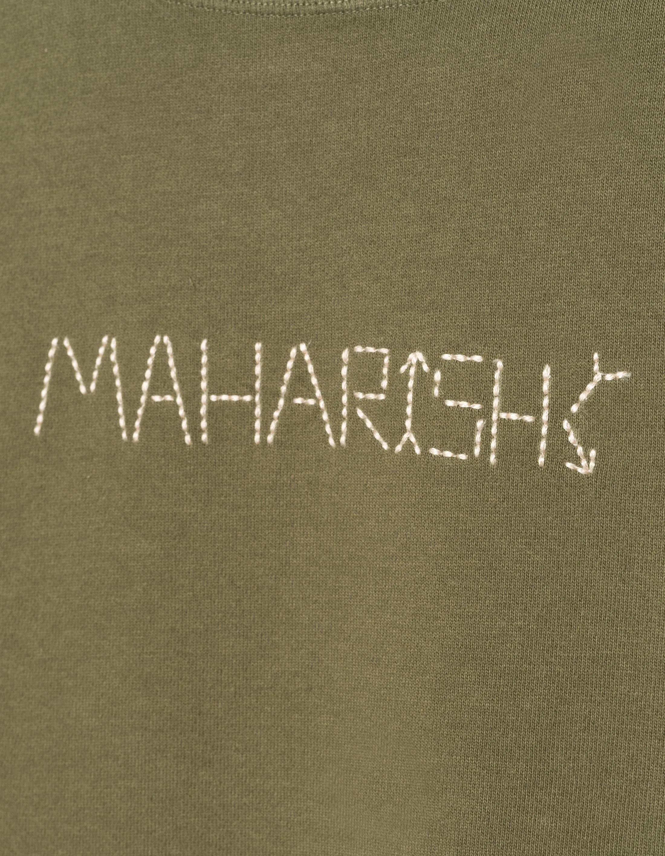 7096 Alaskan Hill Tribe Embroidered Crew Sweat Olive OG-107F sold by Maharishi product image thumbnail 3