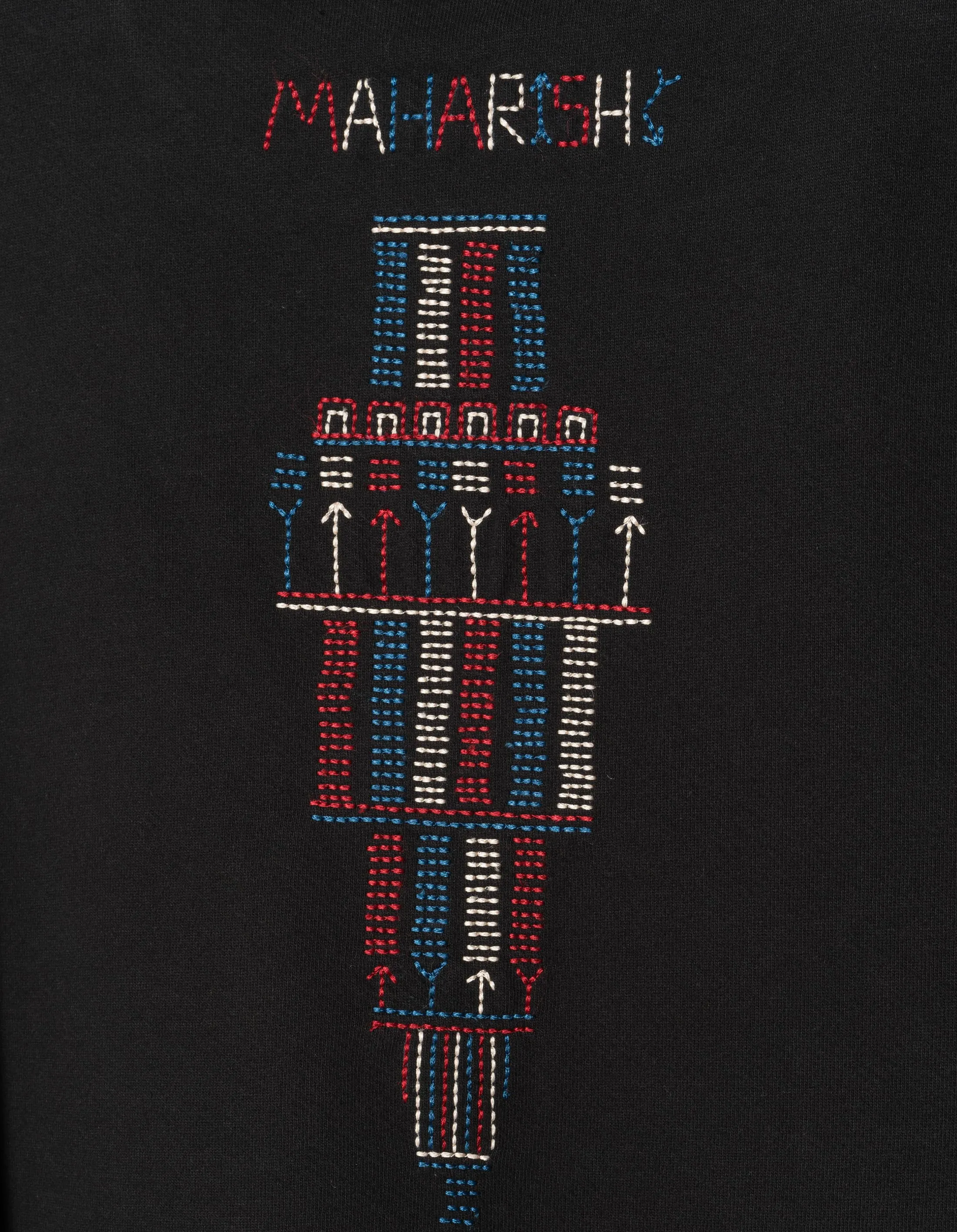 7096 Alaskan Hill Tribe Embroidered Crew Sweat Black sold by Maharishi product image thumbnail 3