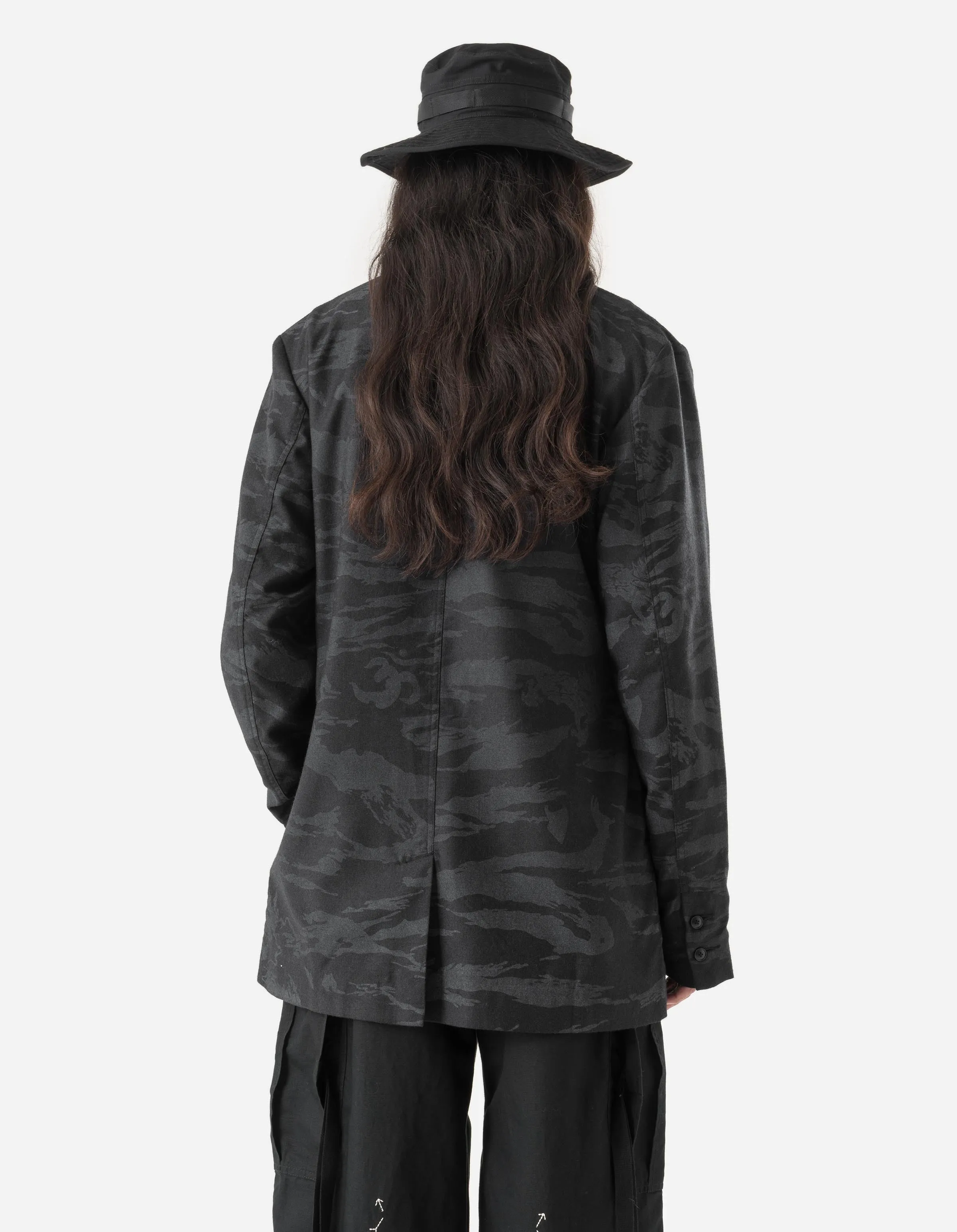 7151 Bonsai Tigerstripe Kimono Blazer Black sold by Maharishi product image thumbnail 5
