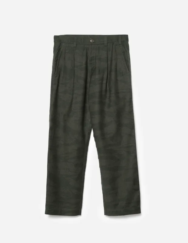 7150 Loose Wool Chino Dark Olive made by Maharishi