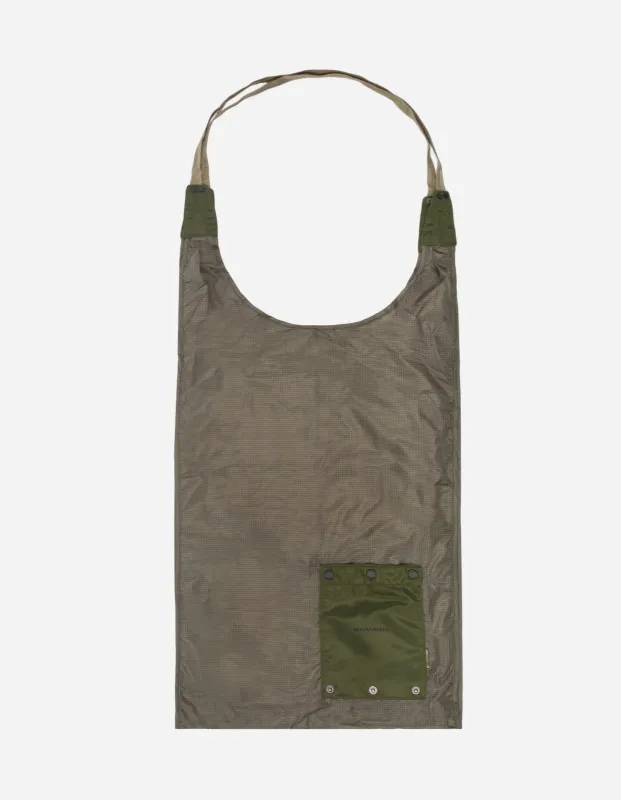 9109 Rollaway Shopping Bag Olive sold by Maharishi