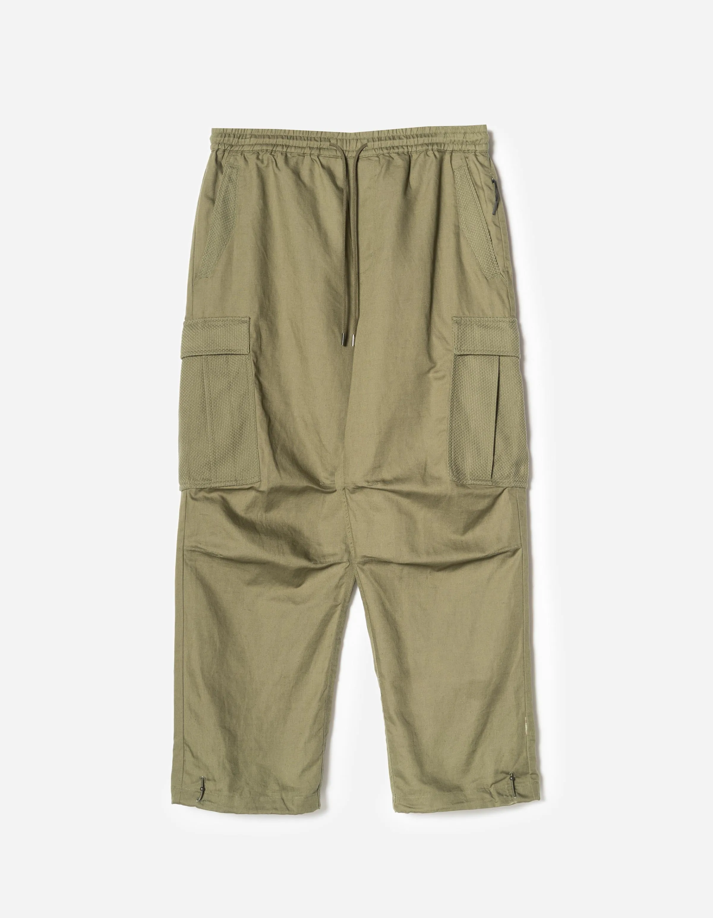 7110 Hemp Utility Cargo Track Pants Olive OG-107F sold by Maharishi
