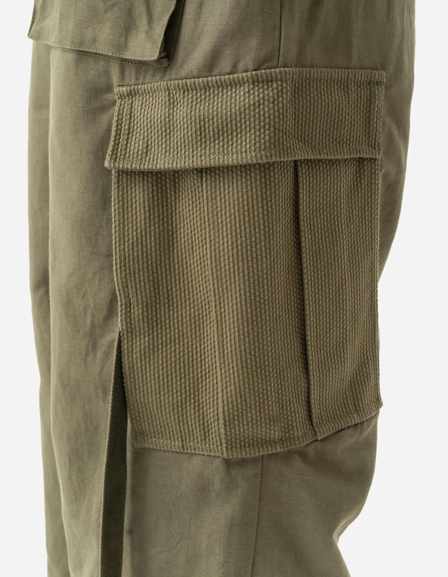 7110 Hemp Utility Cargo Track Pants Olive OG-107F sold by Maharishi product image thumbnail 4