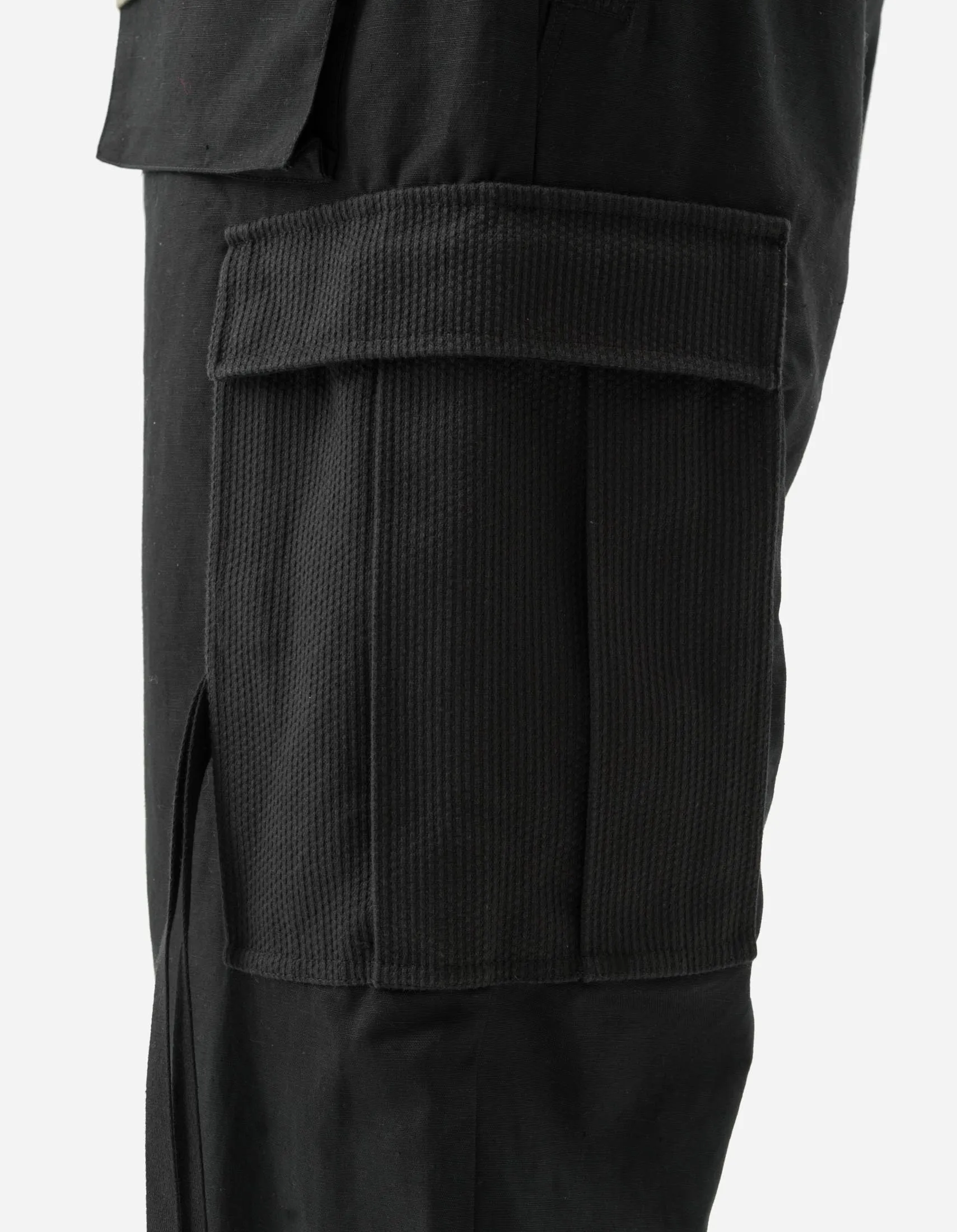 7110 Hemp Utility Cargo Track Pants Black sold by Maharishi product image thumbnail 4