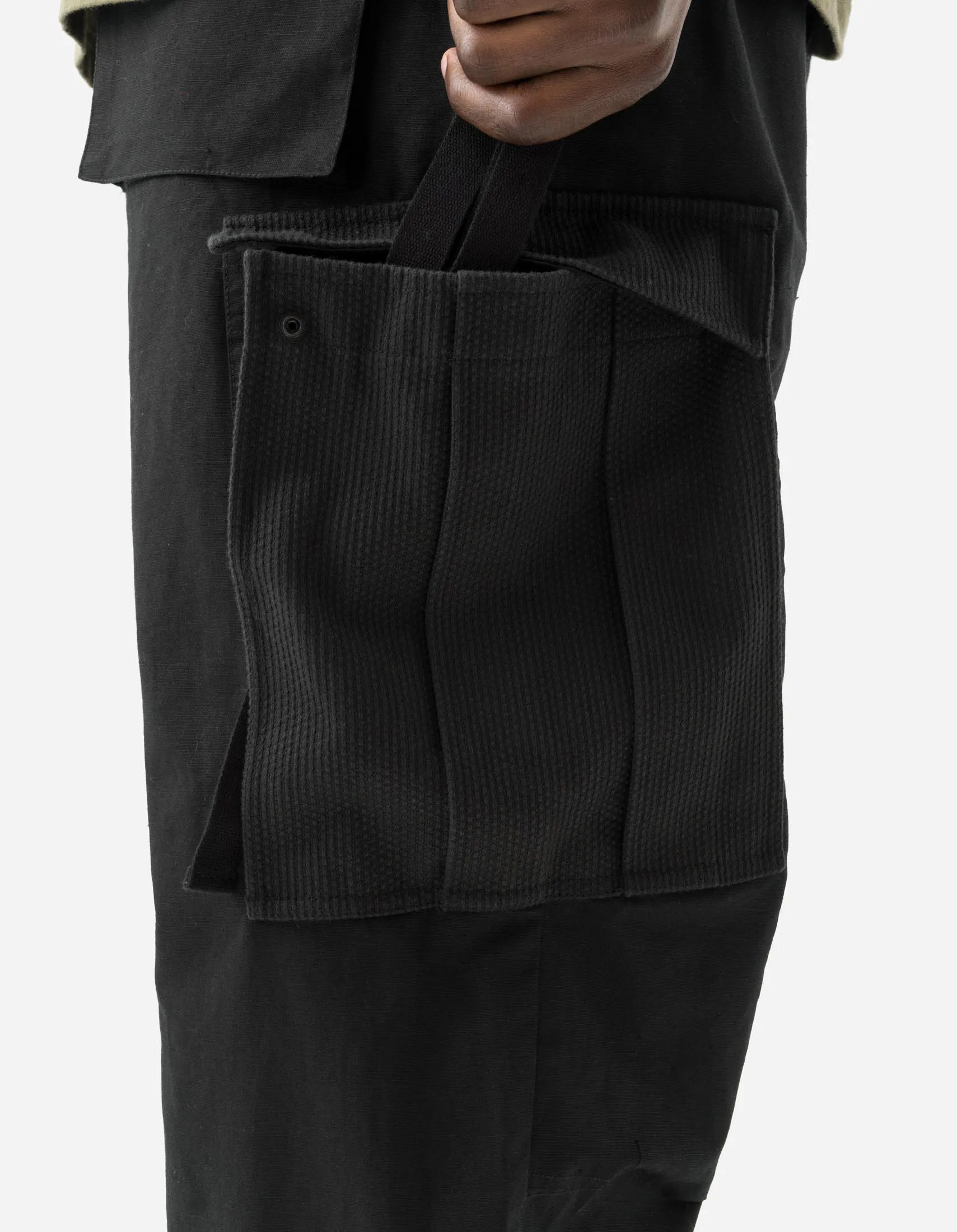 7110 Hemp Utility Cargo Track Pants Black sold by Maharishi product image thumbnail 5