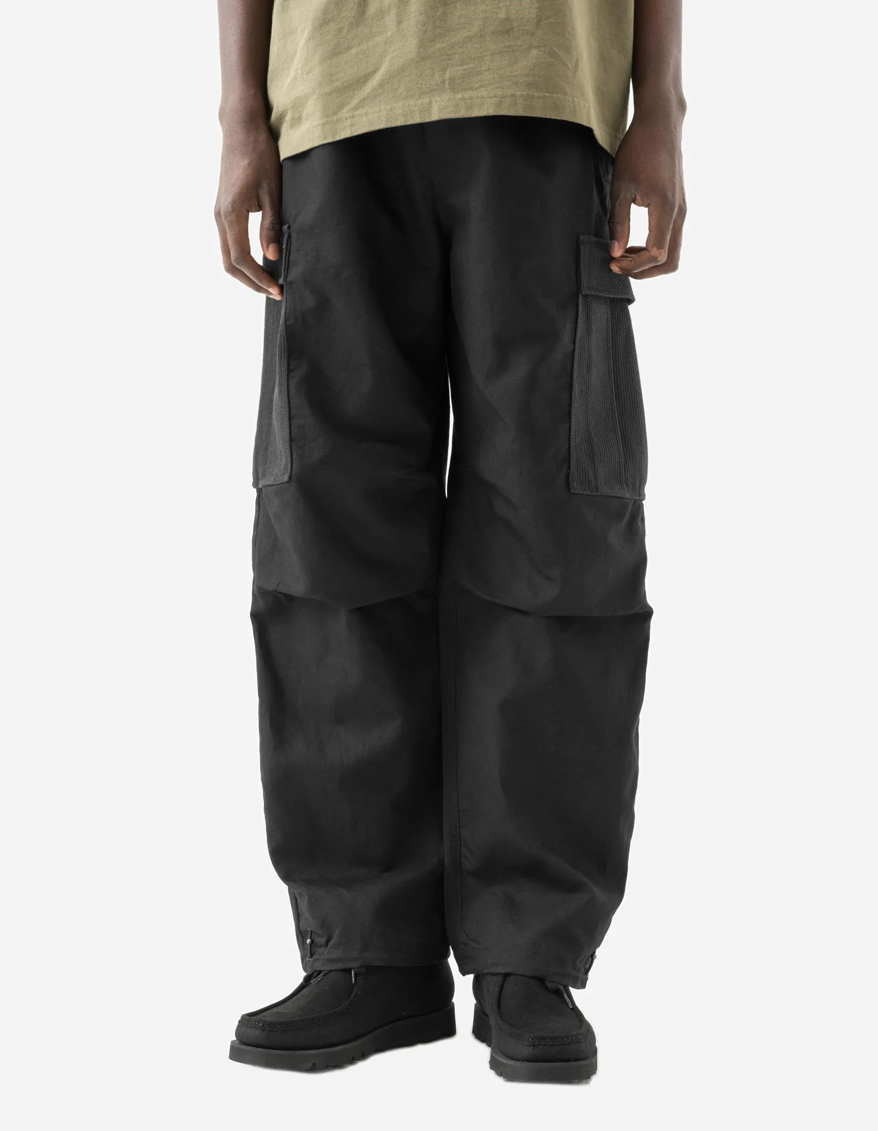 7110 Hemp Utility Cargo Track Pants Black sold by Maharishi product image thumbnail 2