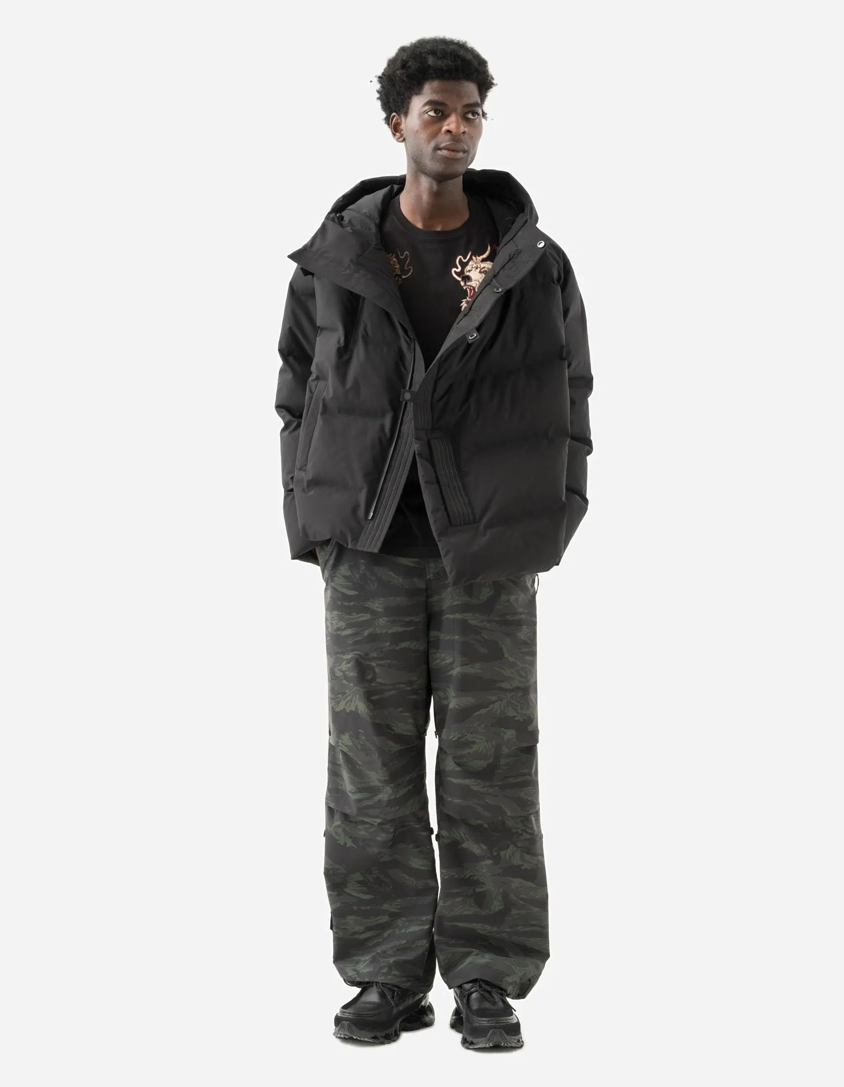 7090 Duality Bering Bears Embroidered L/S T-Shirt Black sold by Maharishi product image thumbnail 3