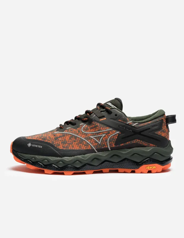 Maharishi Mizuno Wave Mujin LS GTX Vibrant Orange/Cool Gray 3C/Pine Green made by Maharishi