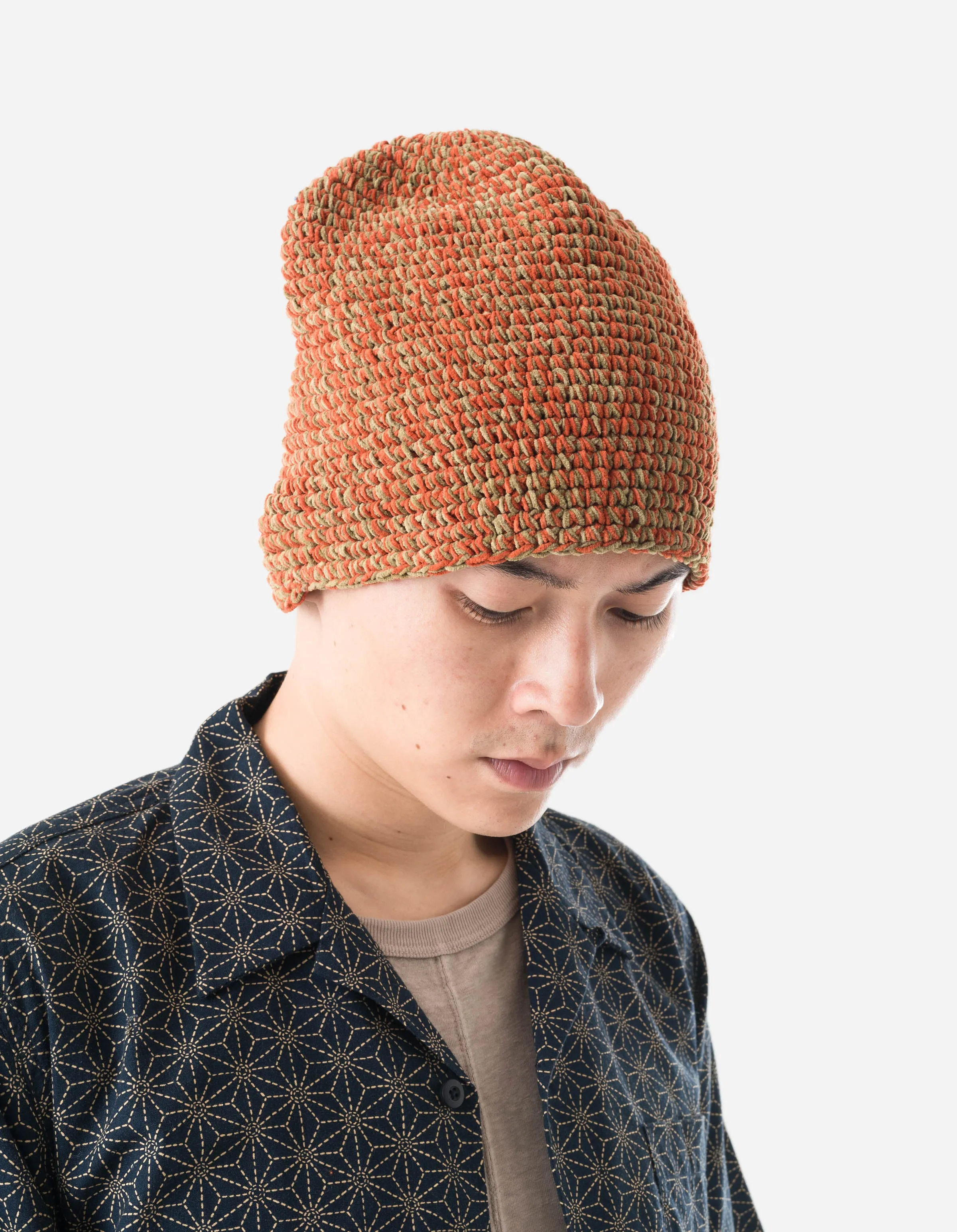 7292 Maharishi Crochet Beanie Orange/Khaki sold by Maharishi product image thumbnail 4