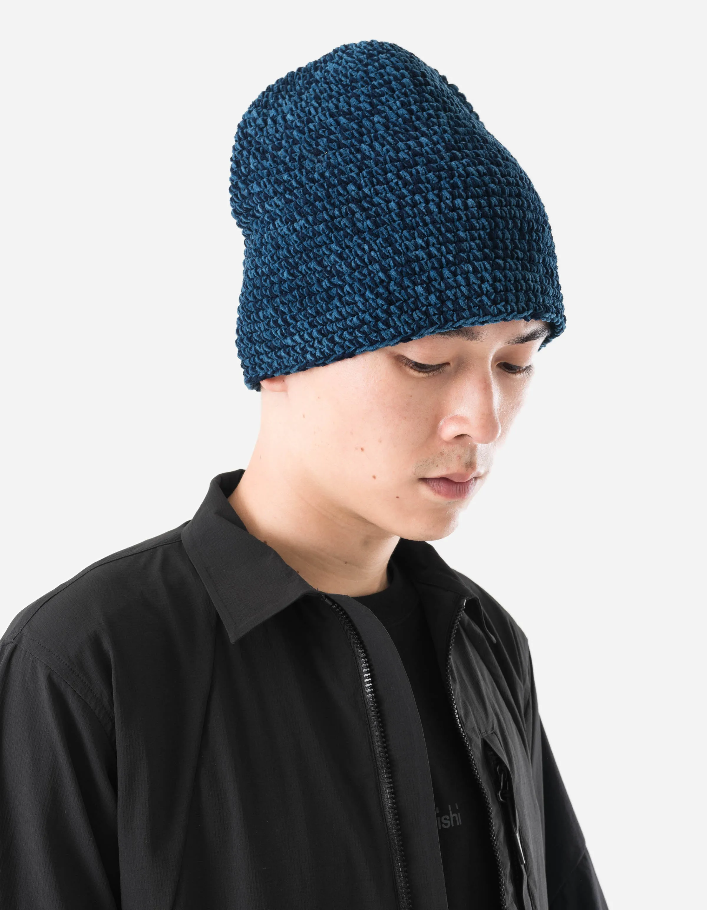 7292 Maharishi Crochet Beanie Indigo Blue/Light Indigo sold by Maharishi product image thumbnail 4