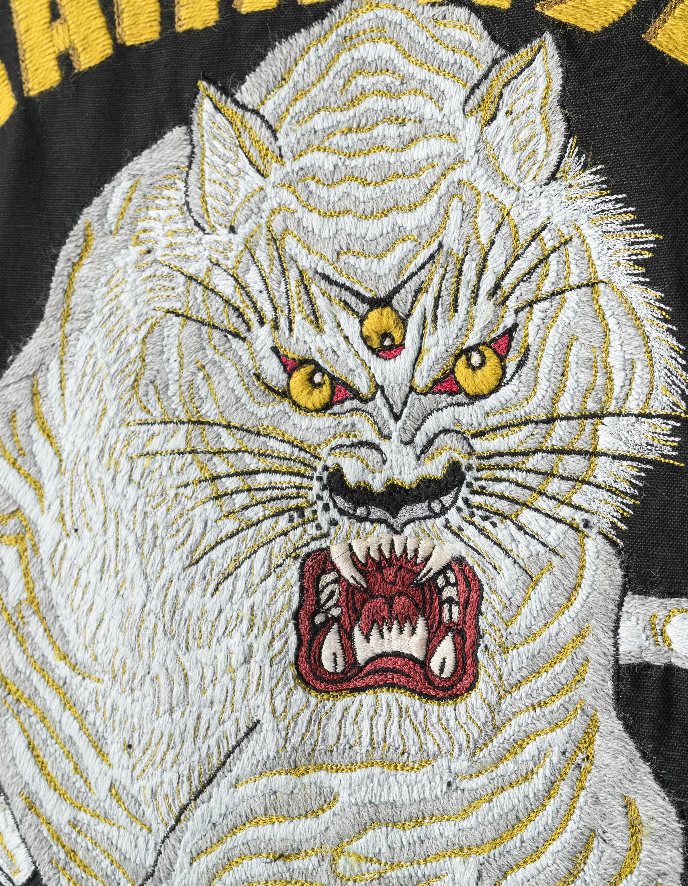 7093 Sno Panthers Embroidered Hanten Shirt Black sold by Maharishi product image thumbnail 3