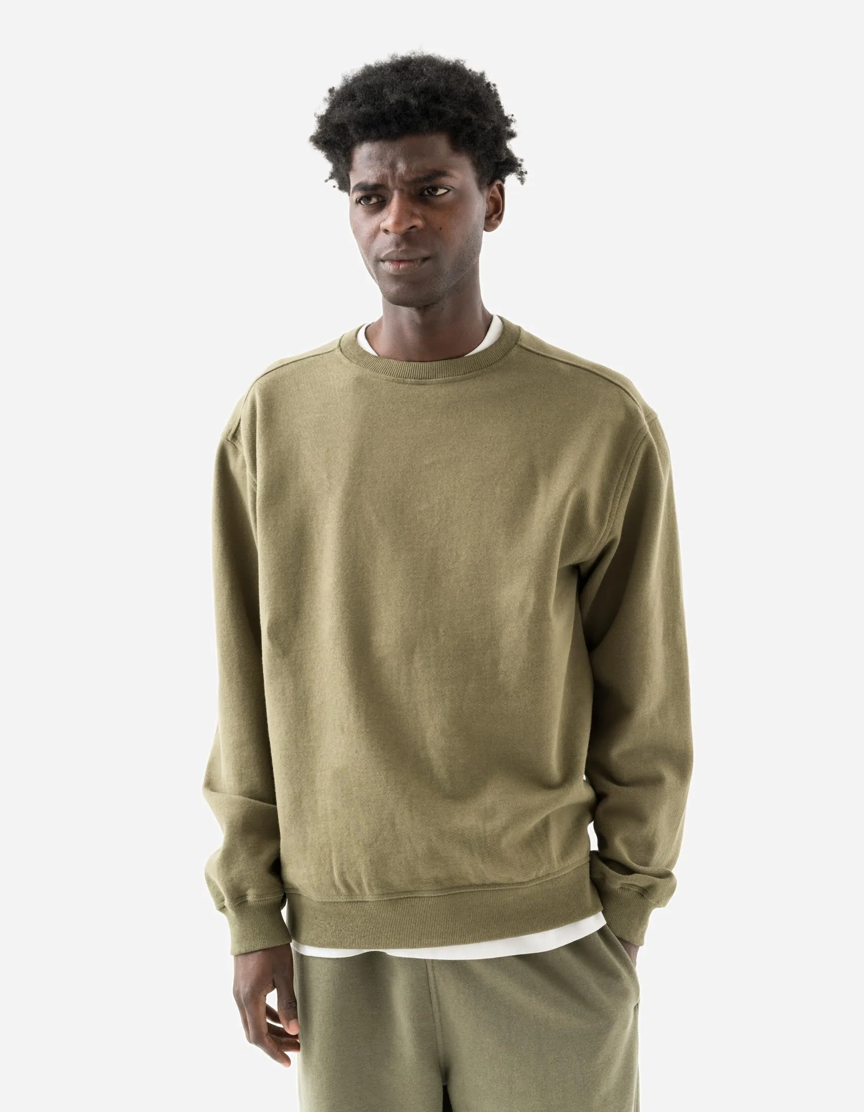 7125 Pointillist Dragon Embroidered Crew Sweat Olive OG-107F sold by Maharishi product image thumbnail 2
