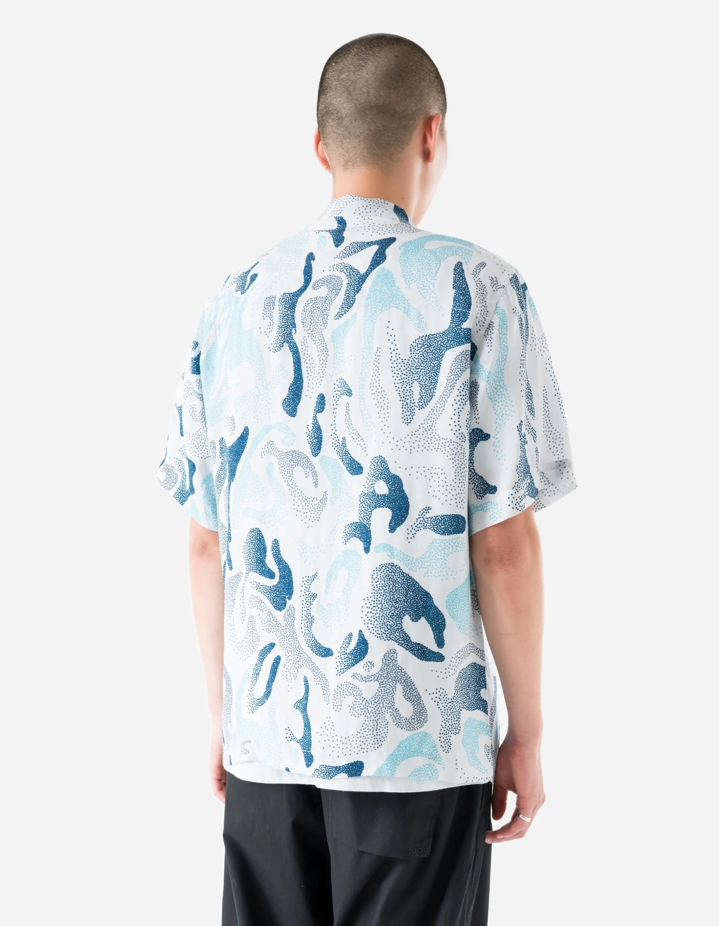 7084 DPM: KorOm Camp Collar S/S Shirt Ice Blue sold by Maharishi product image thumbnail 4