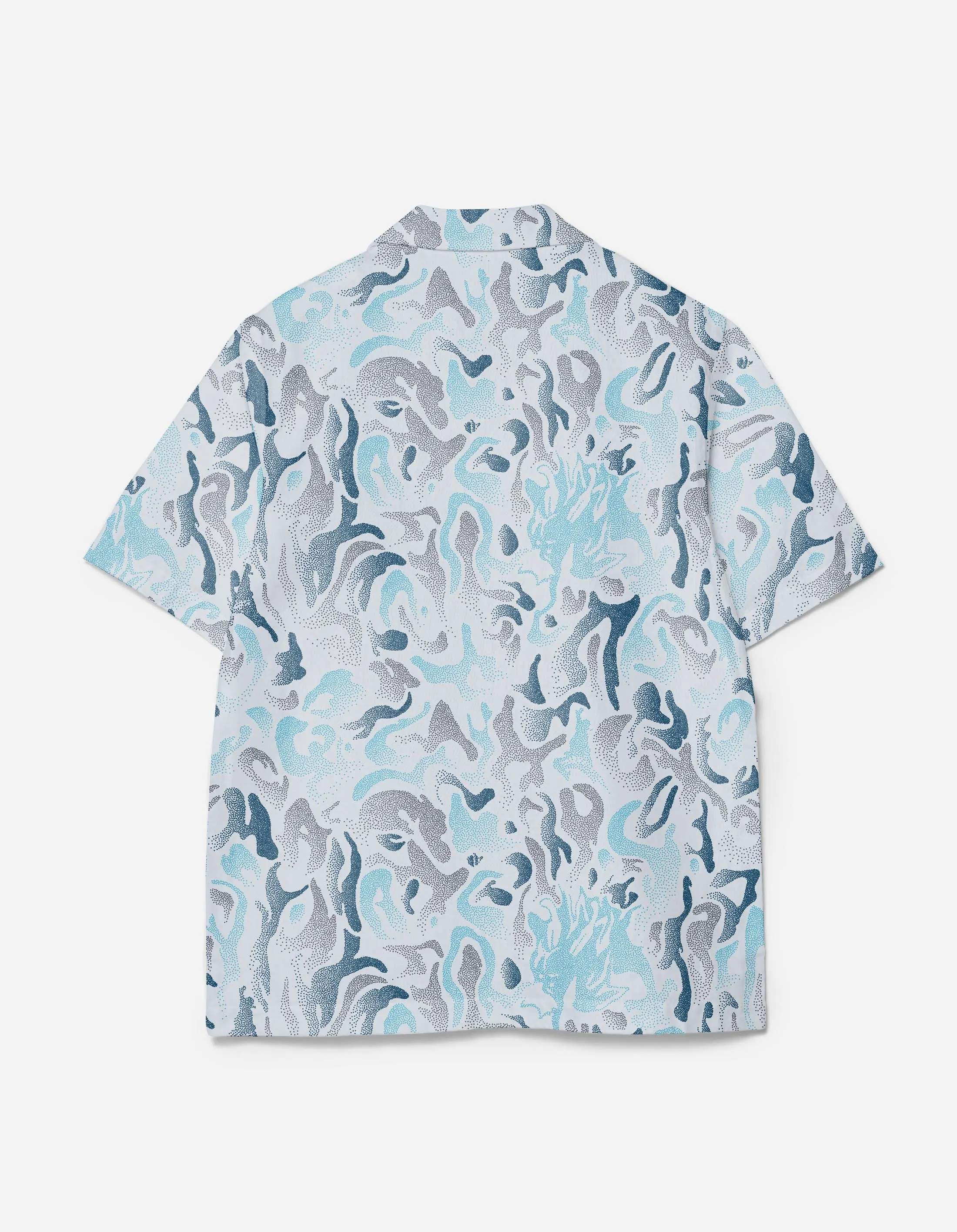 7084 DPM: KorOm Camp Collar S/S Shirt Ice Blue sold by Maharishi product image thumbnail 5