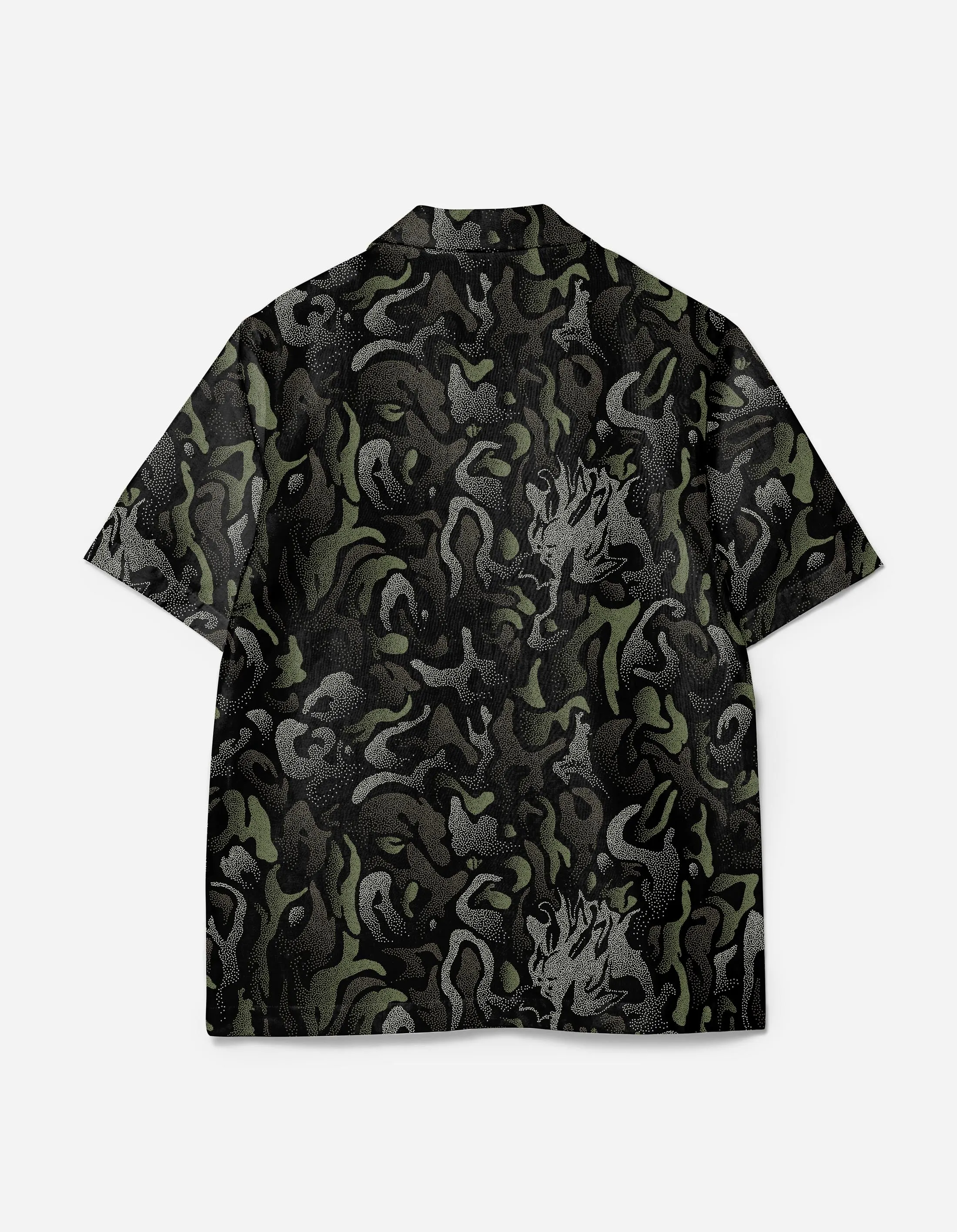 7084 DPM: KorOm Camp Collar S/S Shirt Black sold by Maharishi product image thumbnail 5