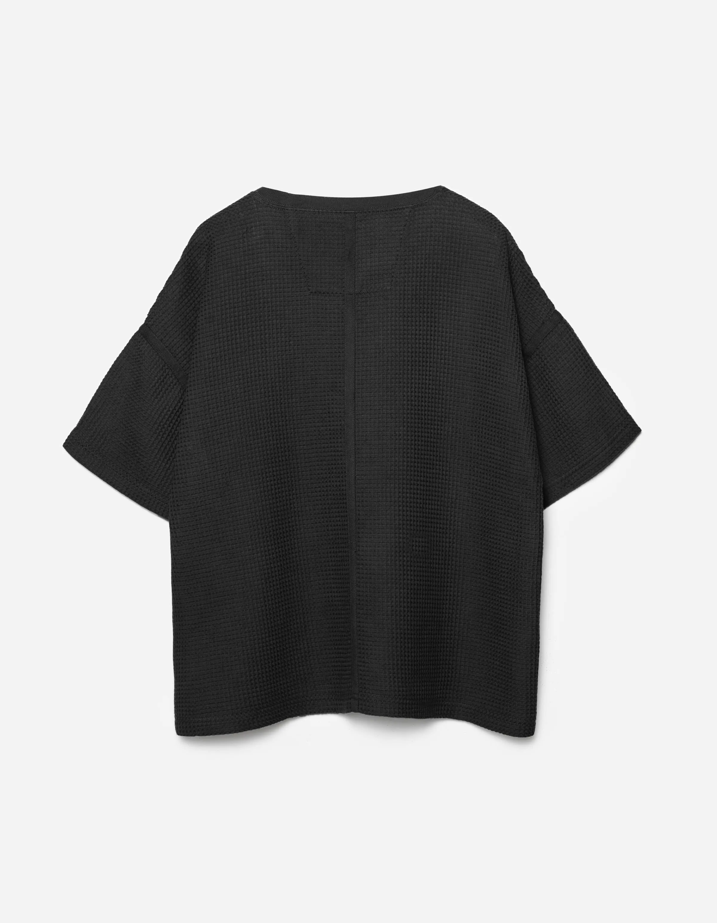 7127 Waffle Kimono T-Shirt Black sold by Maharishi product image thumbnail 2