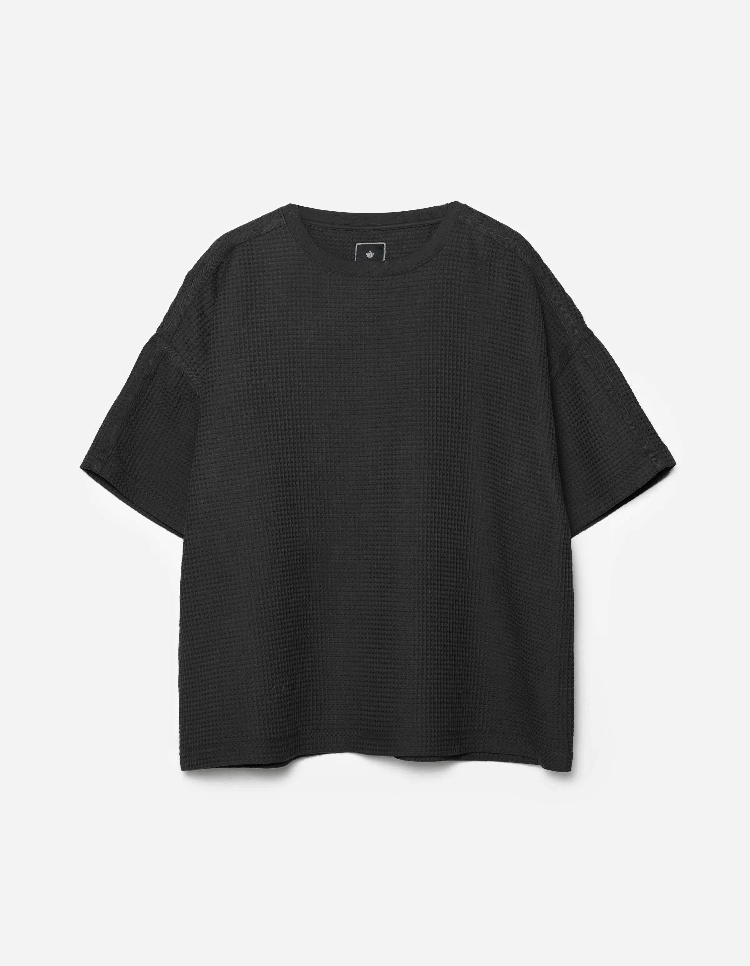 7127 Waffle Kimono T-Shirt Black sold by Maharishi