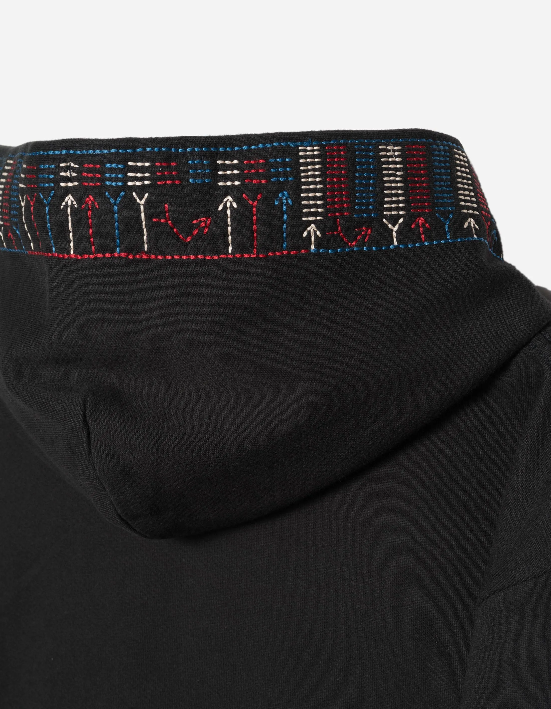 7095 Alaskan Hill Tribe Embroidered Hooded Sweat Black sold by Maharishi product image thumbnail 2