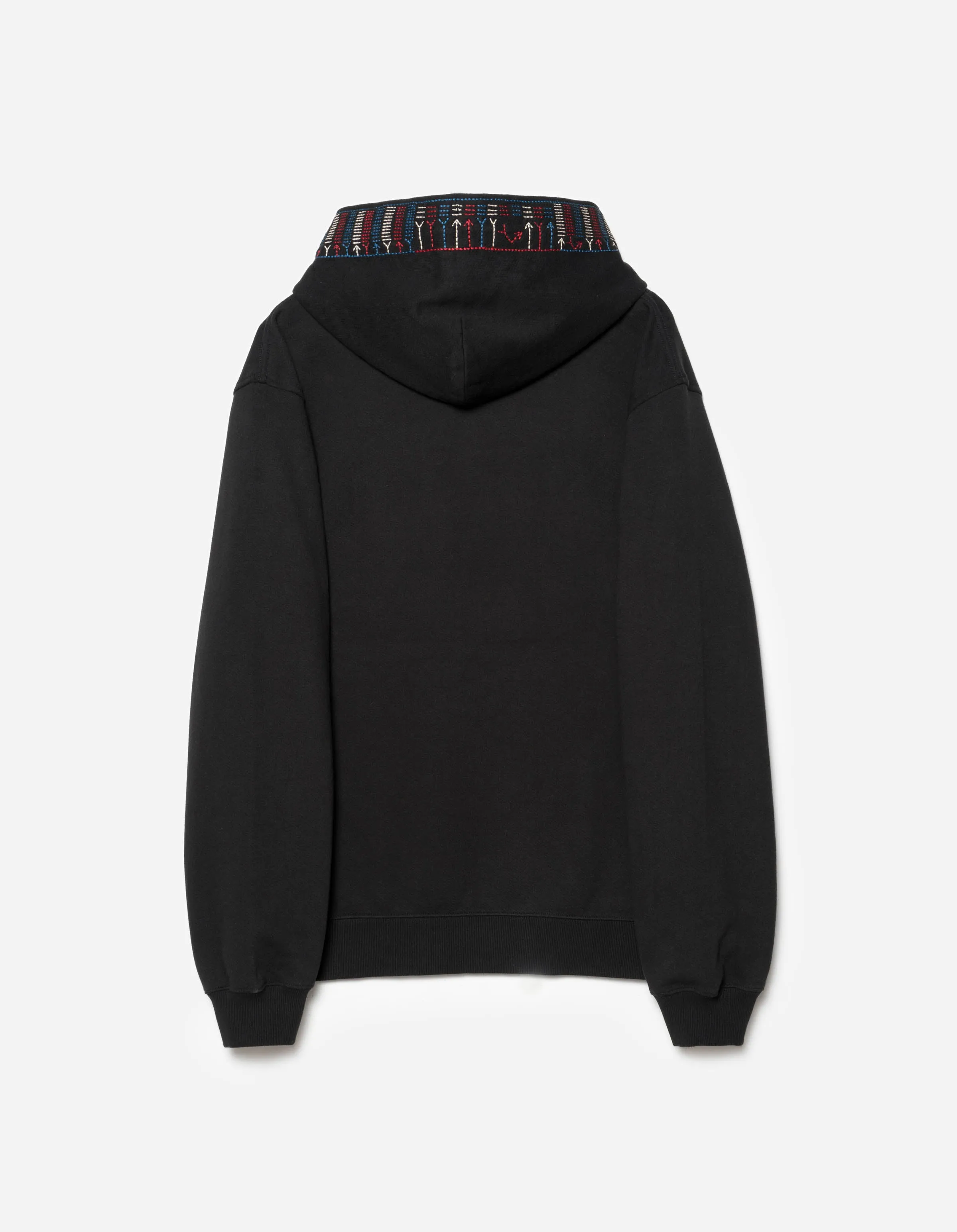 7095 Alaskan Hill Tribe Embroidered Hooded Sweat Black sold by Maharishi product image thumbnail 4