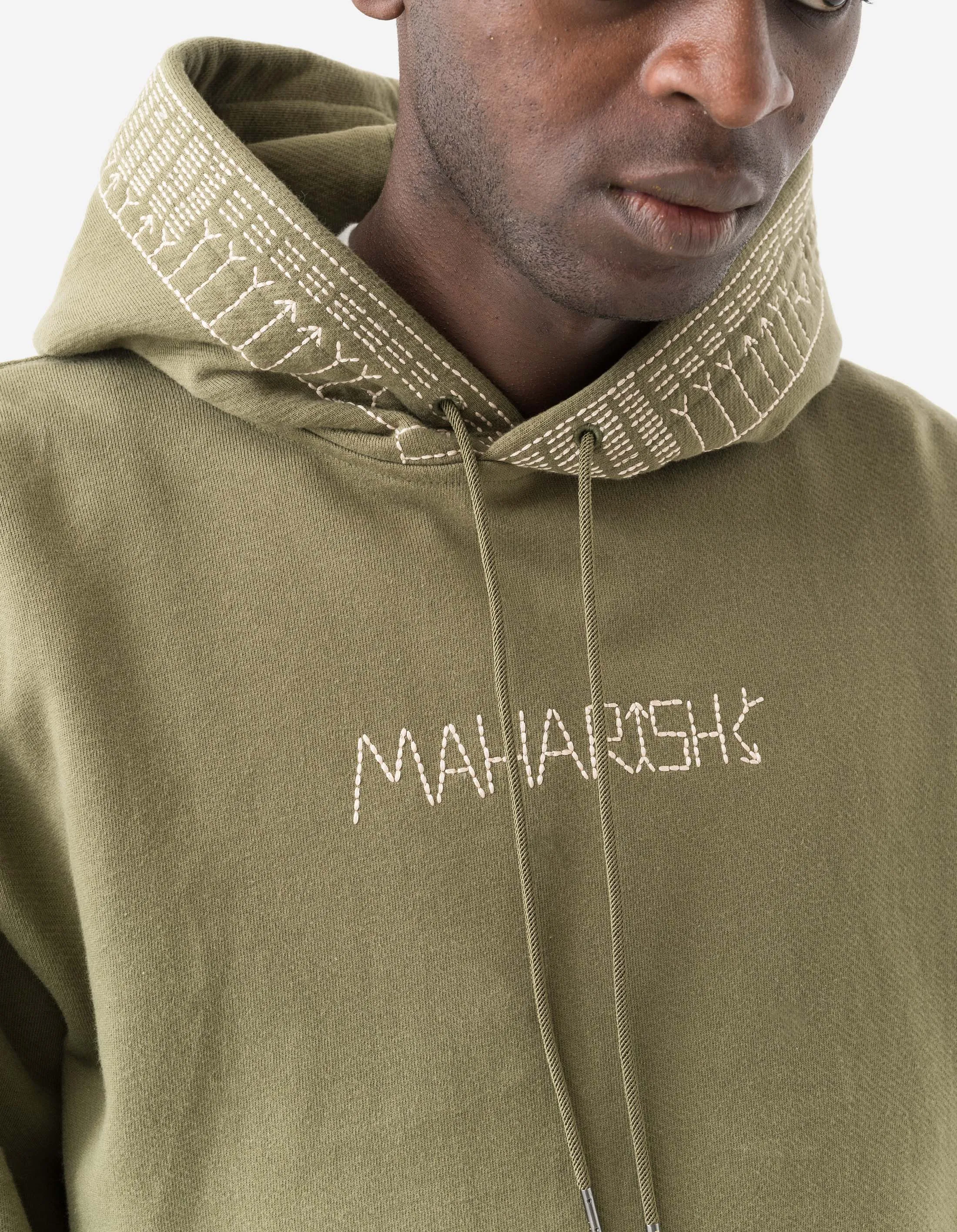7095 Alaskan Hill Tribe Embroidered Hooded Sweat Olive OG-107F sold by Maharishi product image thumbnail 3