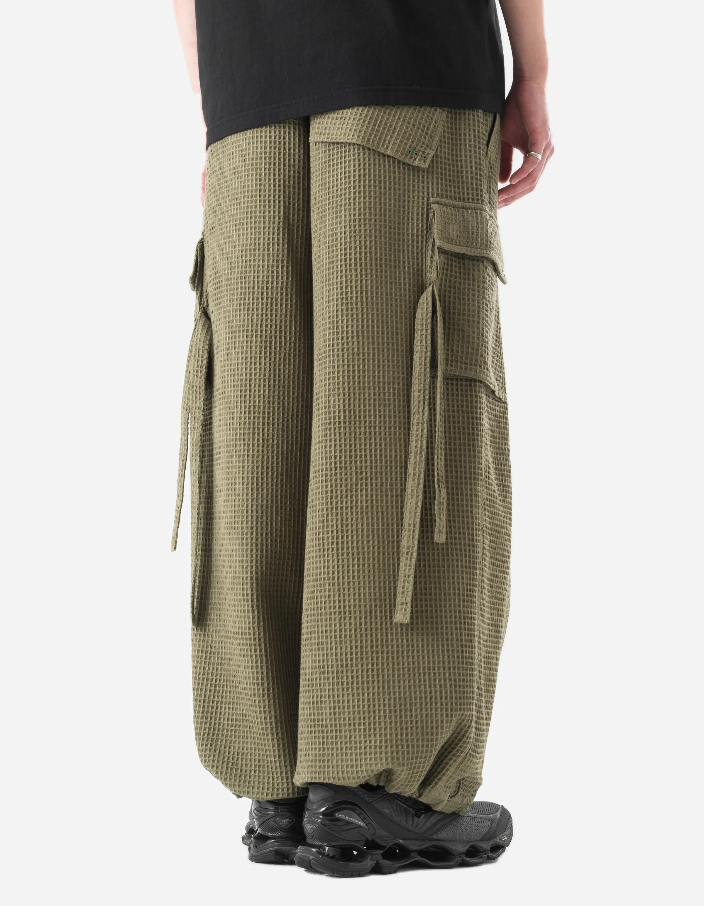 6203 Waffle Hakama Pants Olive sold by Maharishi product image thumbnail 4