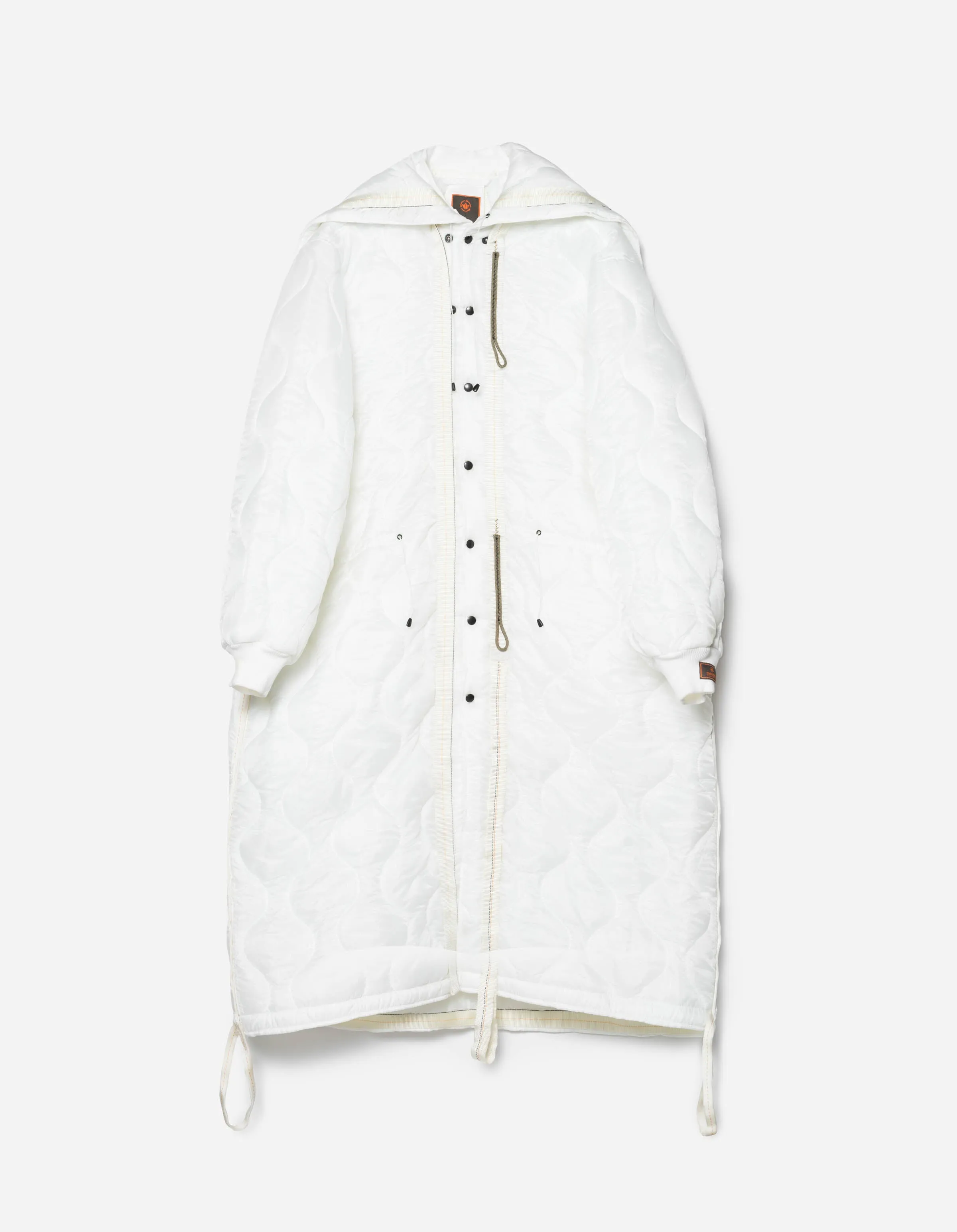 1598 Upcycled U.S. Army Inspector Parka White sold by Maharishi