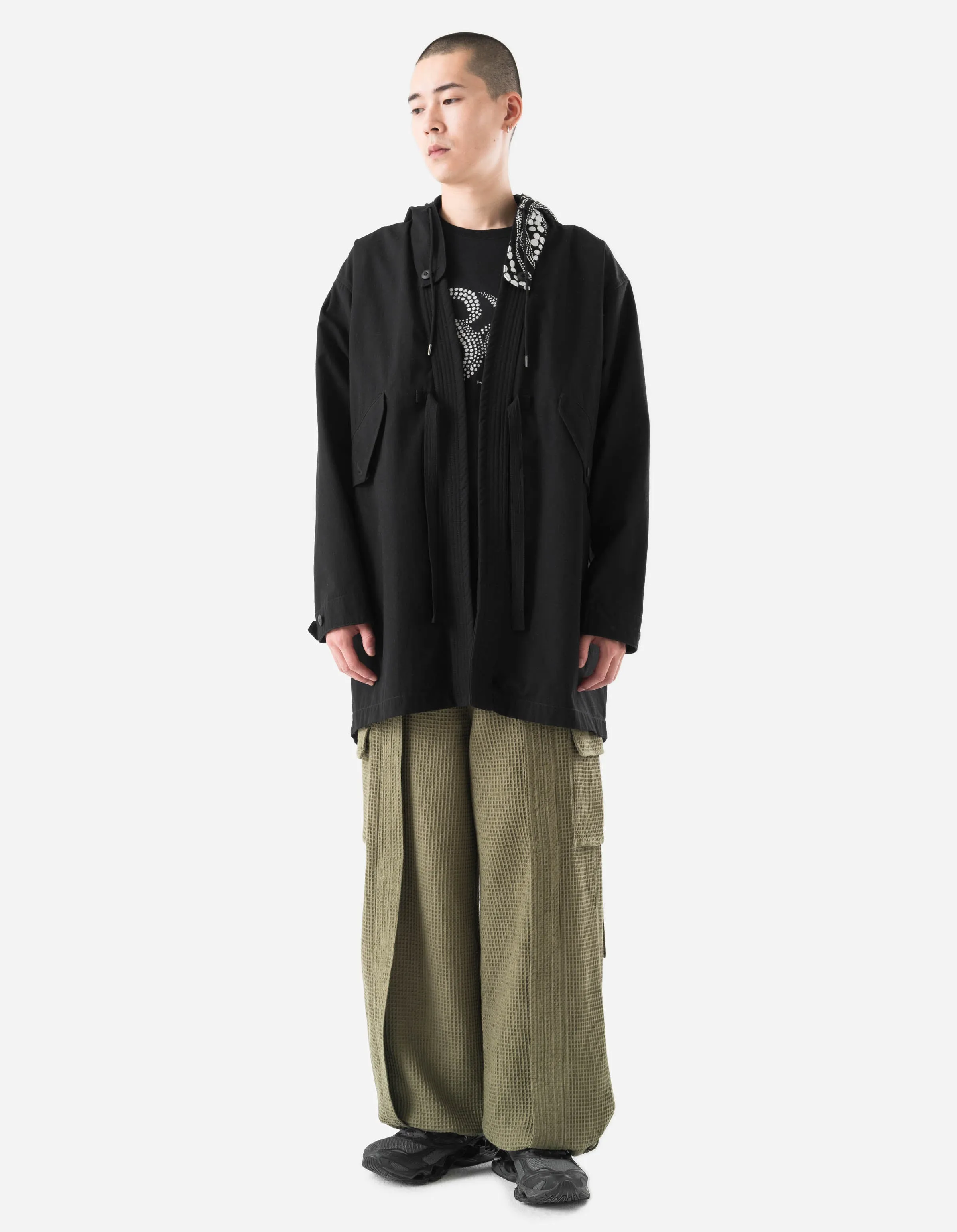 6123 Fubuki Dragon Embroidered Kimono Parka Black sold by Maharishi product image thumbnail 2