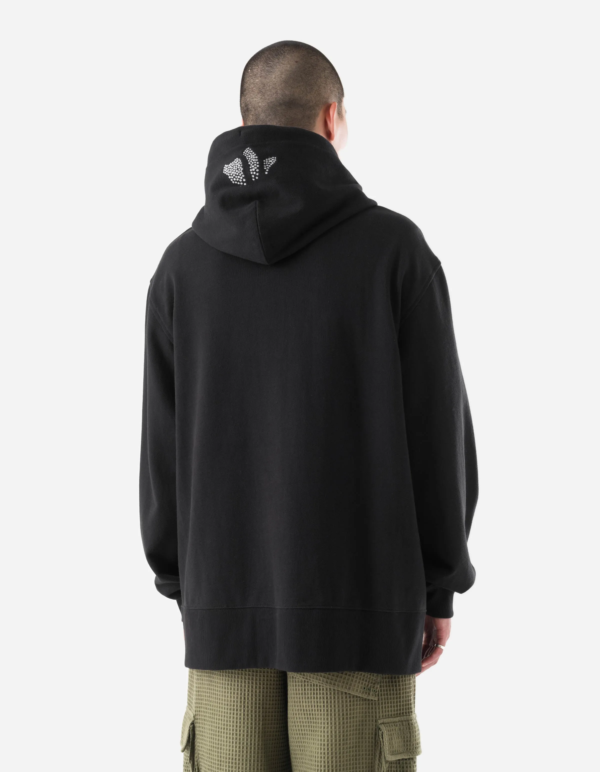 6125 Oversized Kormeleon Embroidered Hooded Sweat Black/White sold by Maharishi product image thumbnail 5