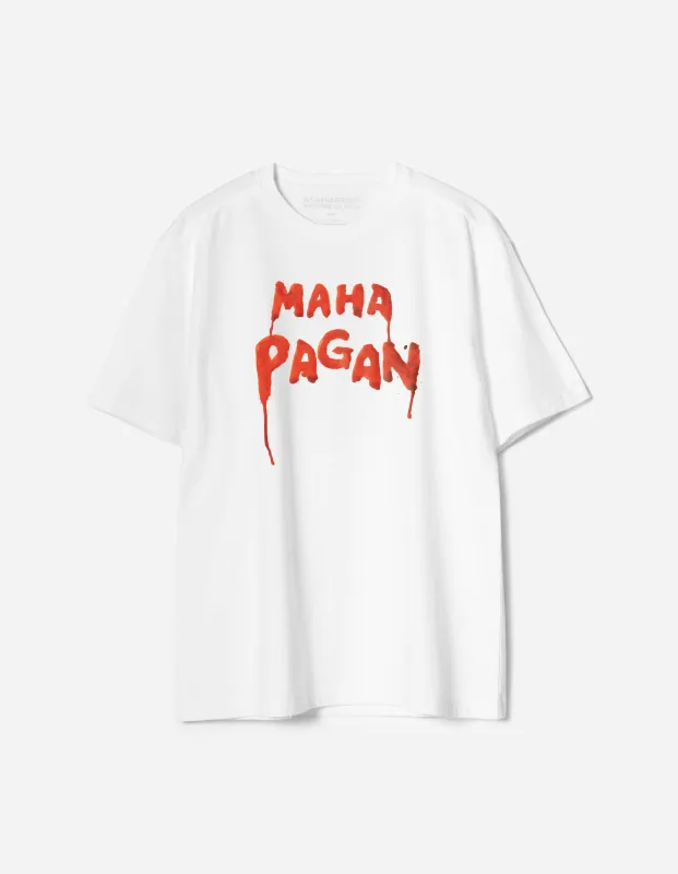 7189 Maha Pagan S/S T-Shirt White sold by Maharishi