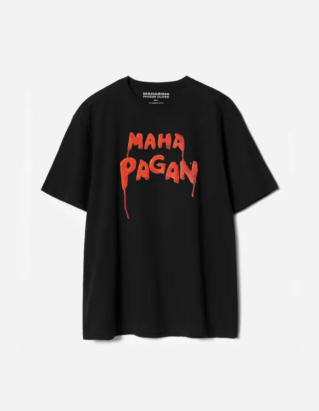 7189 Maha Pagan S/S T-Shirt Black sold by Maharishi