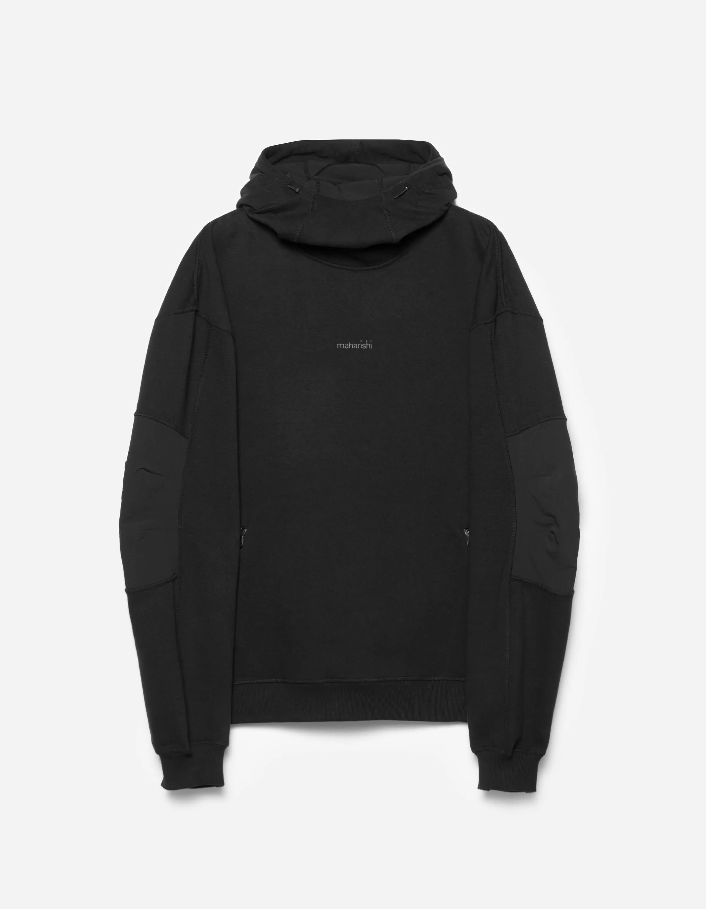 6208 Maha Reflective Hooded Sweat Black sold by Maharishi
