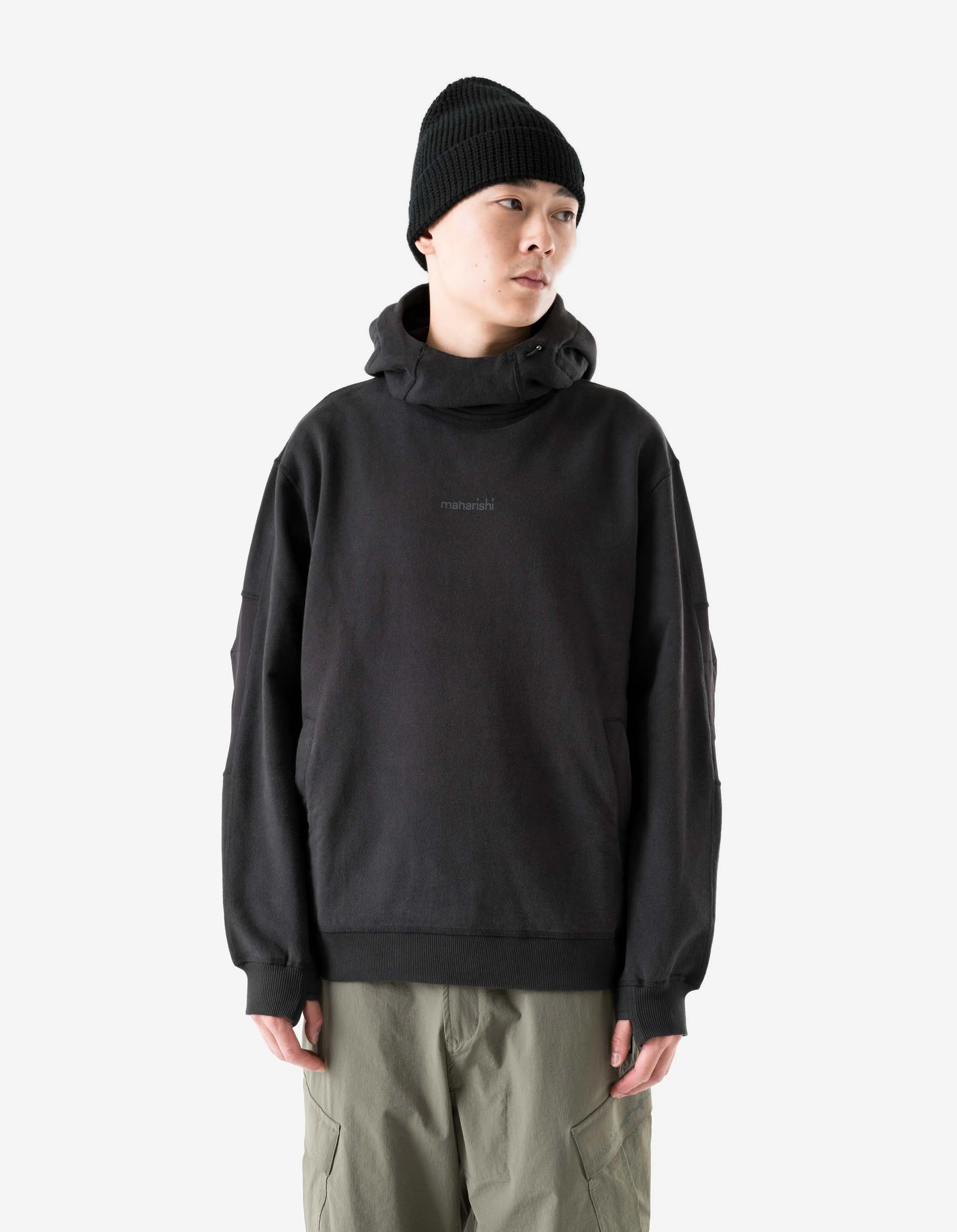 6208 Maha Reflective Hooded Sweat Black sold by Maharishi product image thumbnail 2
