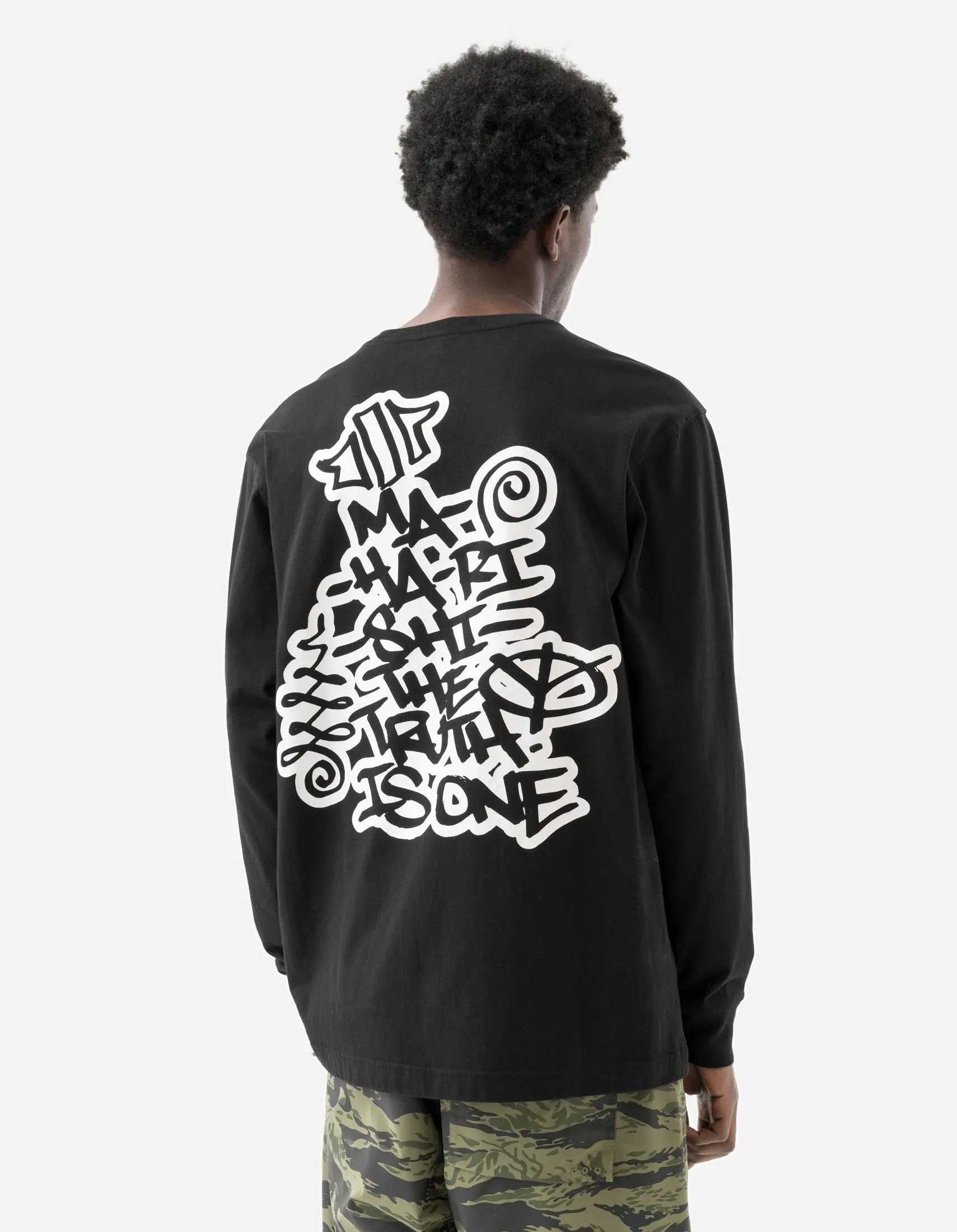 2202 Swirling Snowflake L/S T-Shirt Black sold by Maharishi product image thumbnail 4