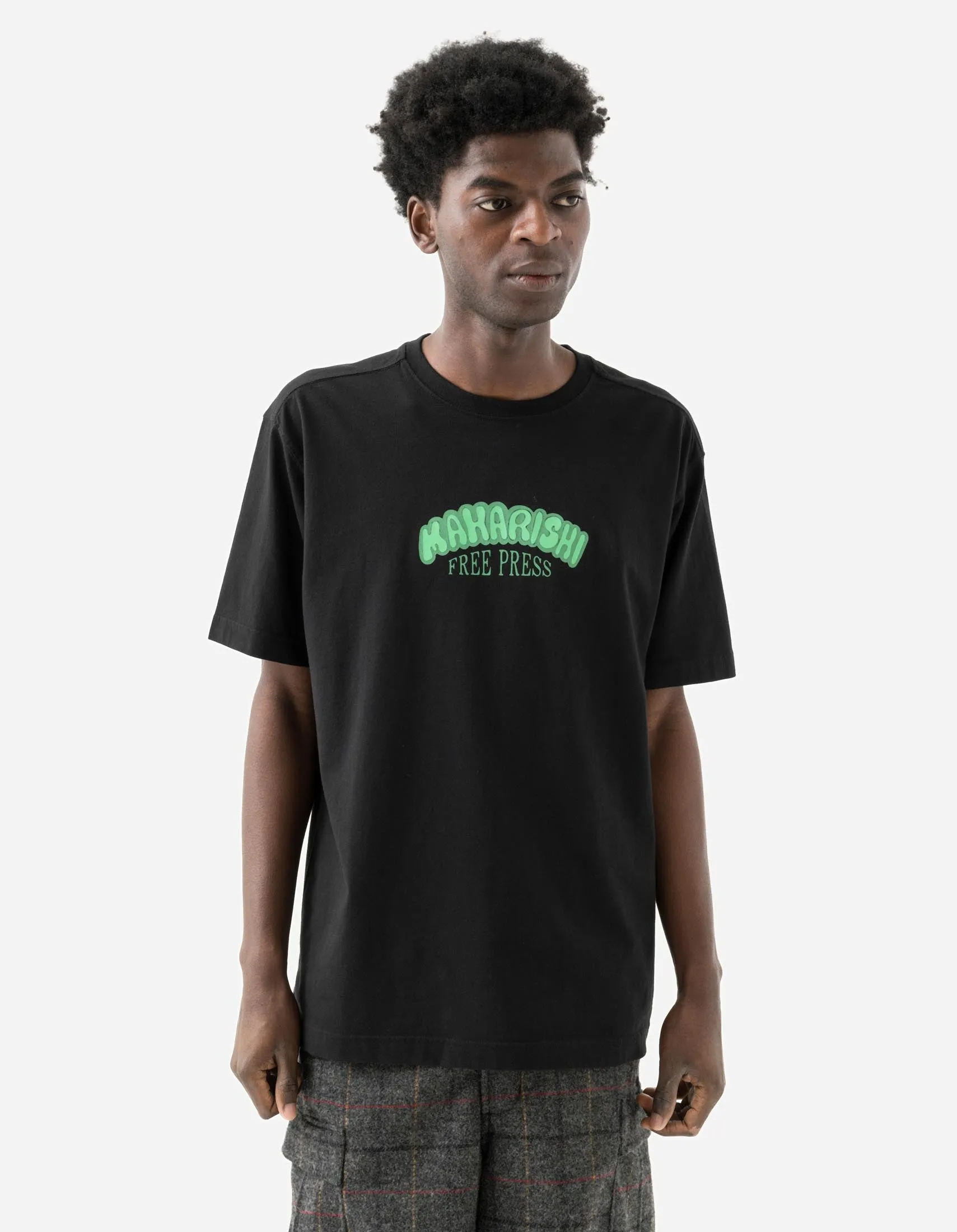 2204 Grunt Free Press S/S T-Shirt Black sold by Maharishi product image thumbnail 2